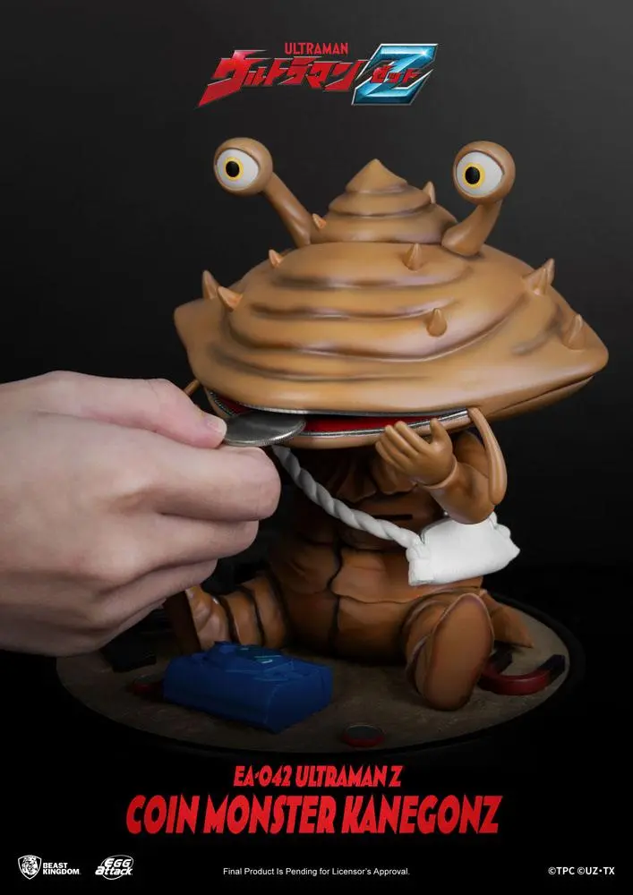 Ultraman Z Egg Attack Action Action Figure The Coin Monster Kanegon 17 cm product photo