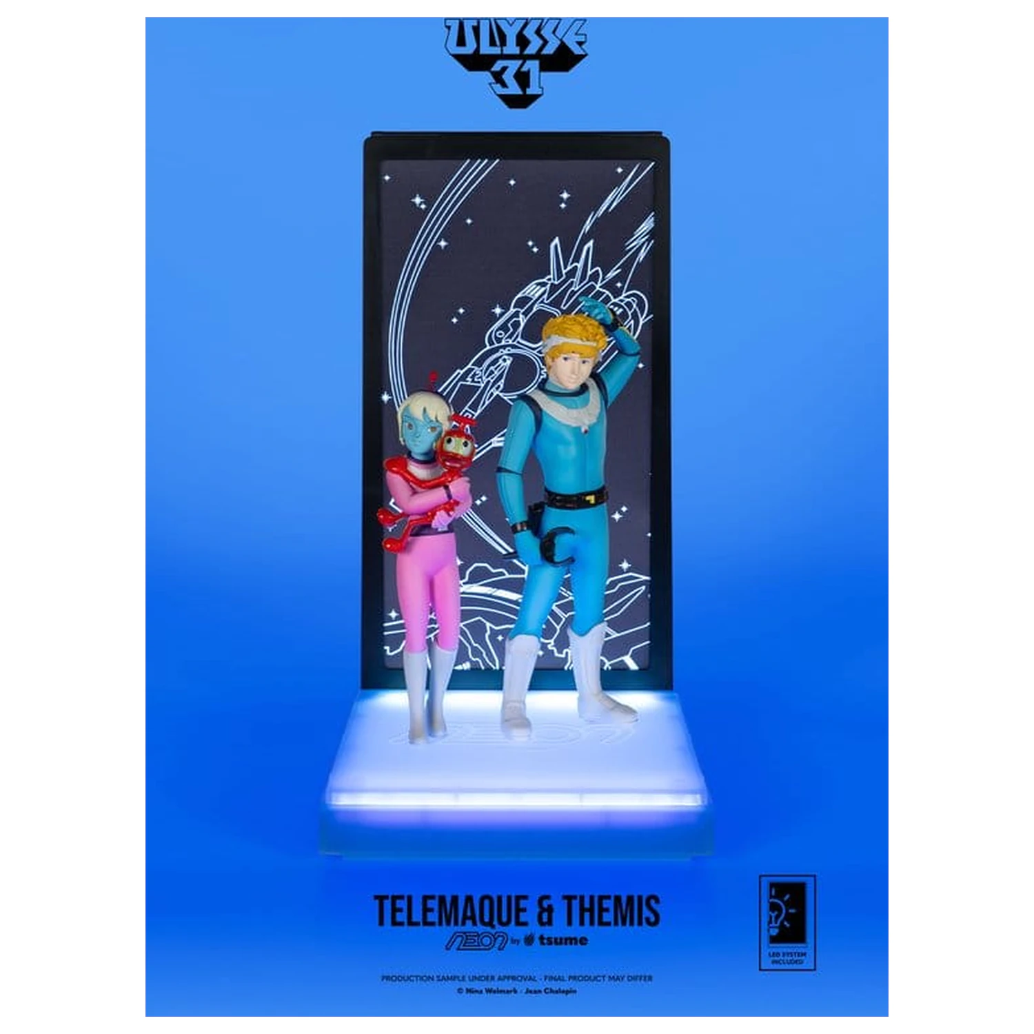 Ulysse 31 Neon Figure 1/9 Telemachus & Themis 20 cm product photo