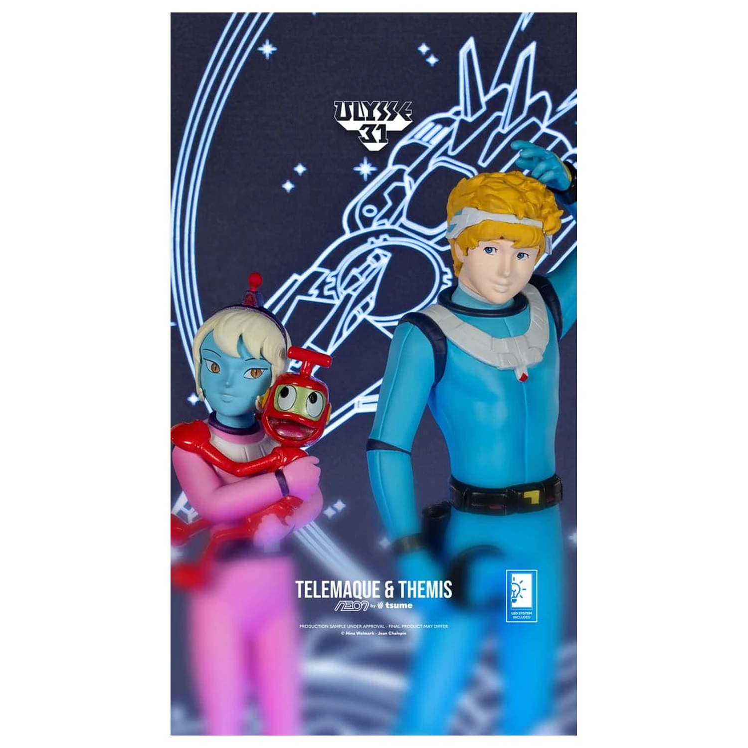 Ulysse 31 Neon Figure 1/9 Telemachus & Themis 20 cm product photo