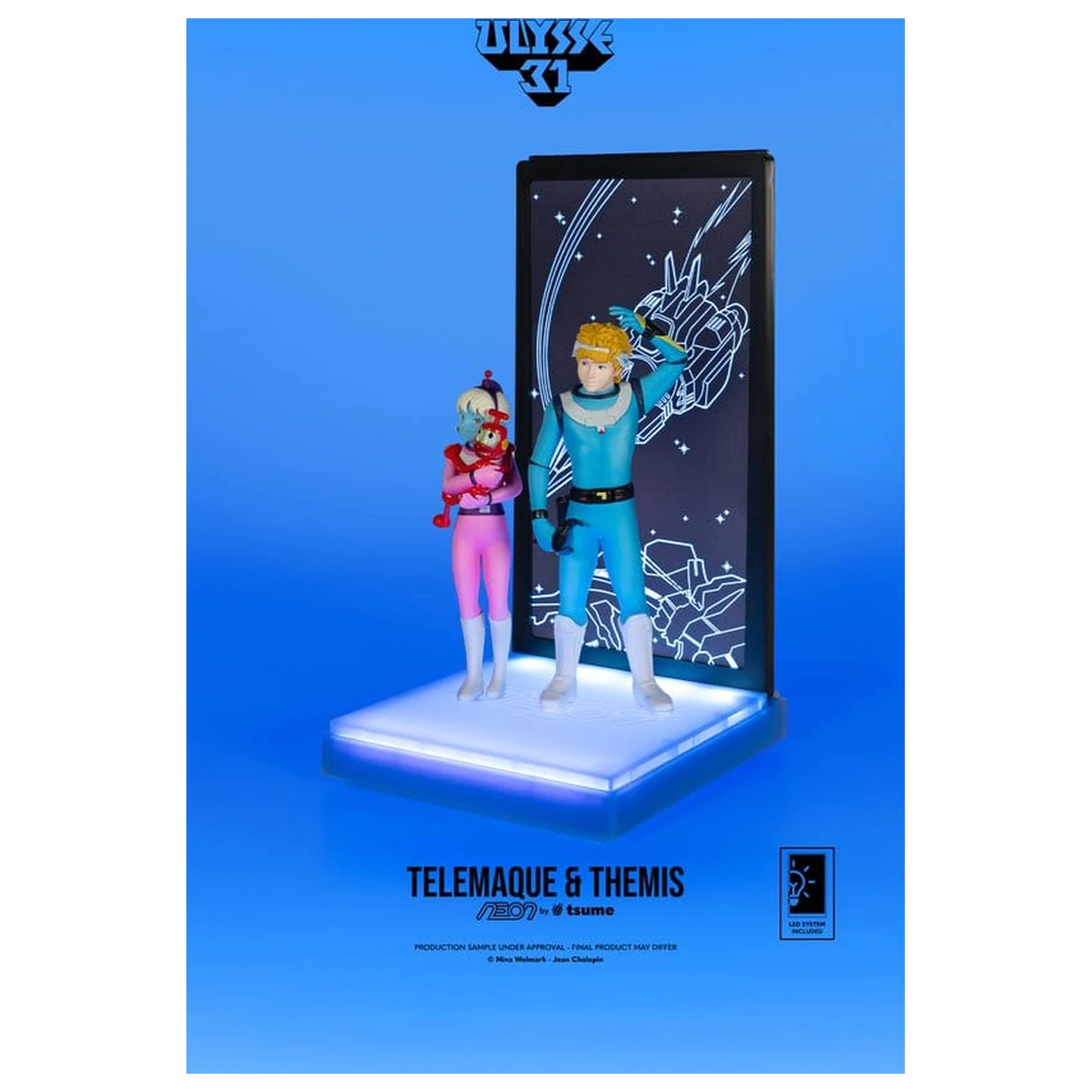 Ulysse 31 Neon Figure 1/9 Telemachus & Themis 20 cm product photo