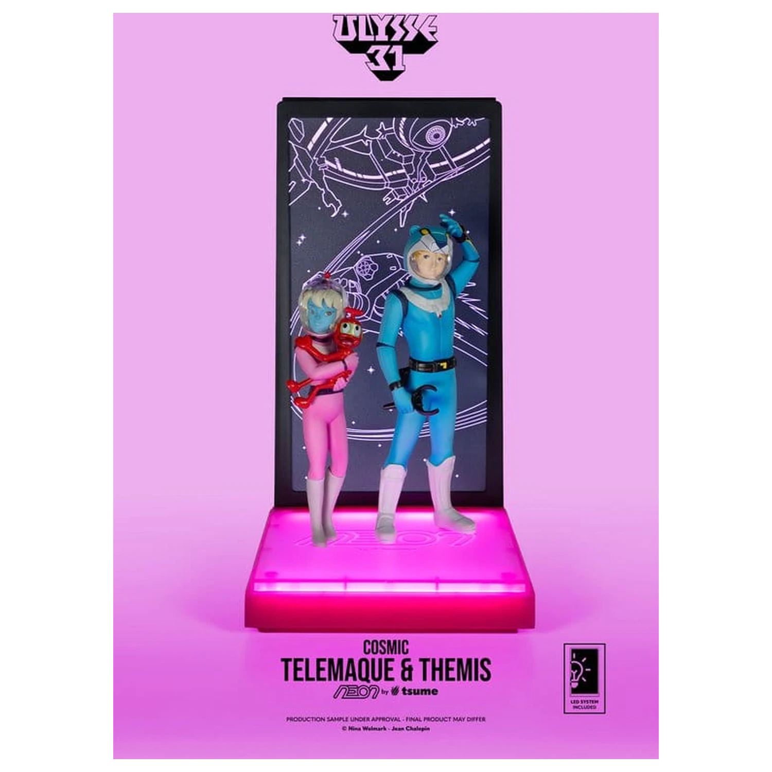 Ulysse 31 Neon Figure 1/9 Telemachus & Themis Cosmic Version 20 cm product photo