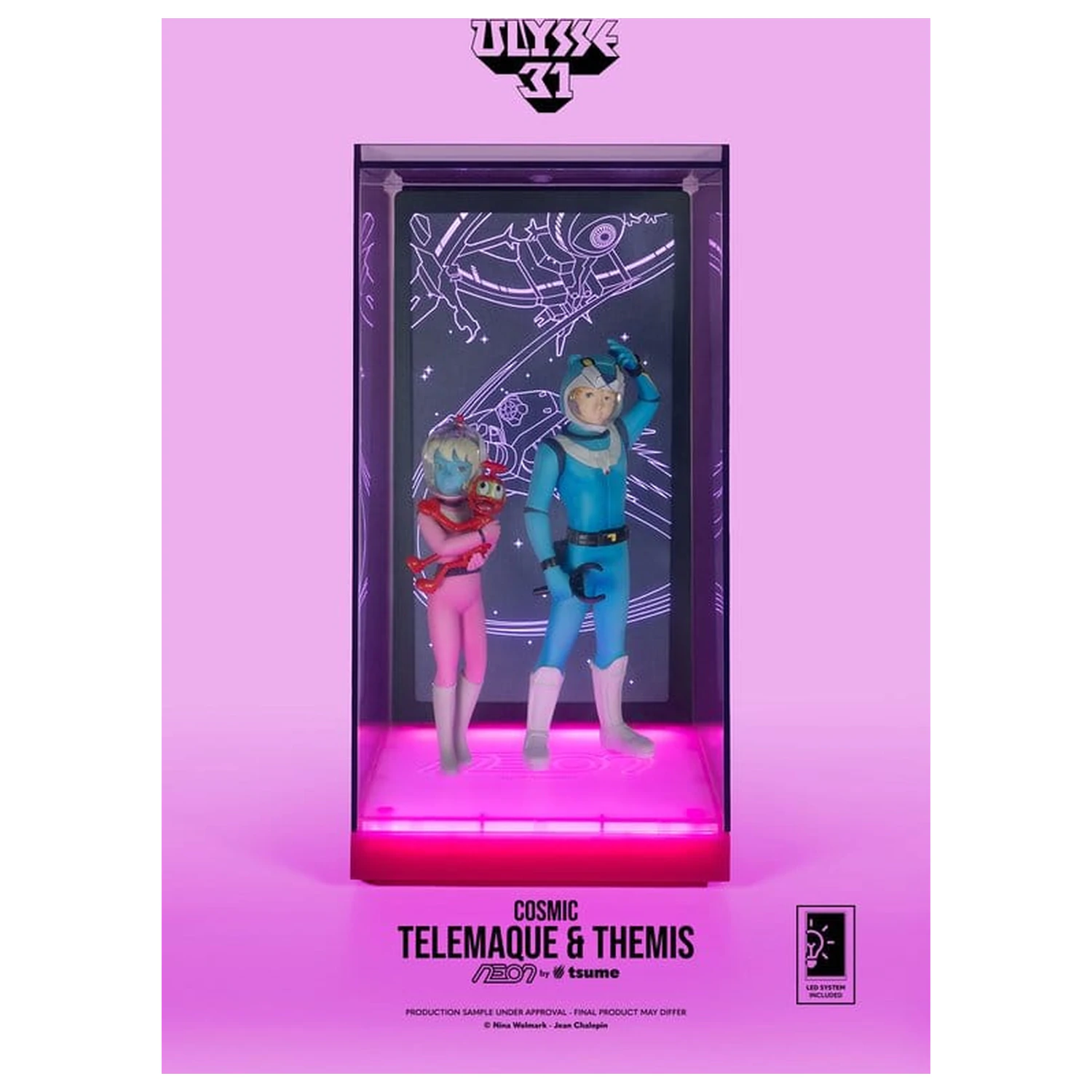 Ulysse 31 Neon Figure 1/9 Telemachus & Themis Cosmic Version 20 cm product photo