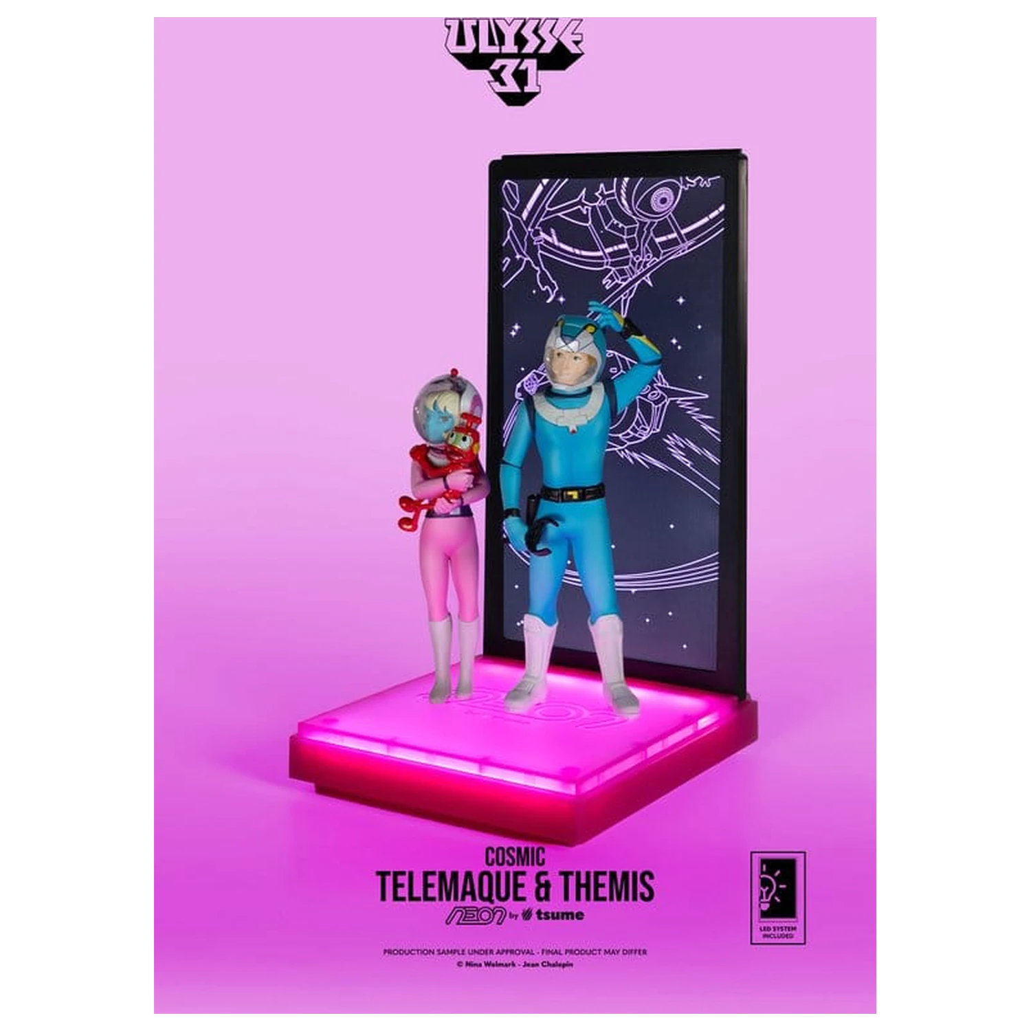 Ulysse 31 Neon Figure 1/9 Telemachus & Themis Cosmic Version 20 cm product photo