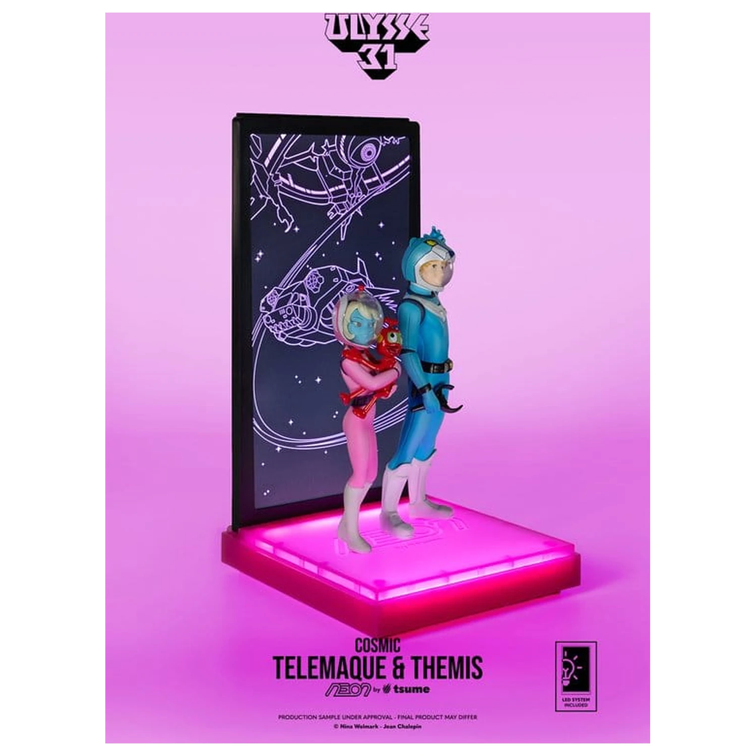 Ulysse 31 Neon Figure 1/9 Telemachus & Themis Cosmic Version 20 cm product photo