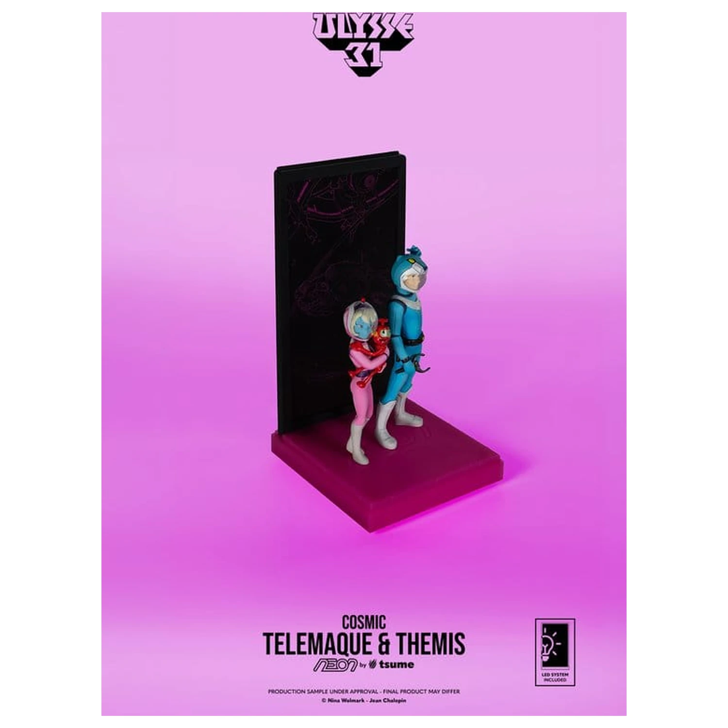 Ulysse 31 Neon Figure 1/9 Telemachus & Themis Cosmic Version 20 cm product photo