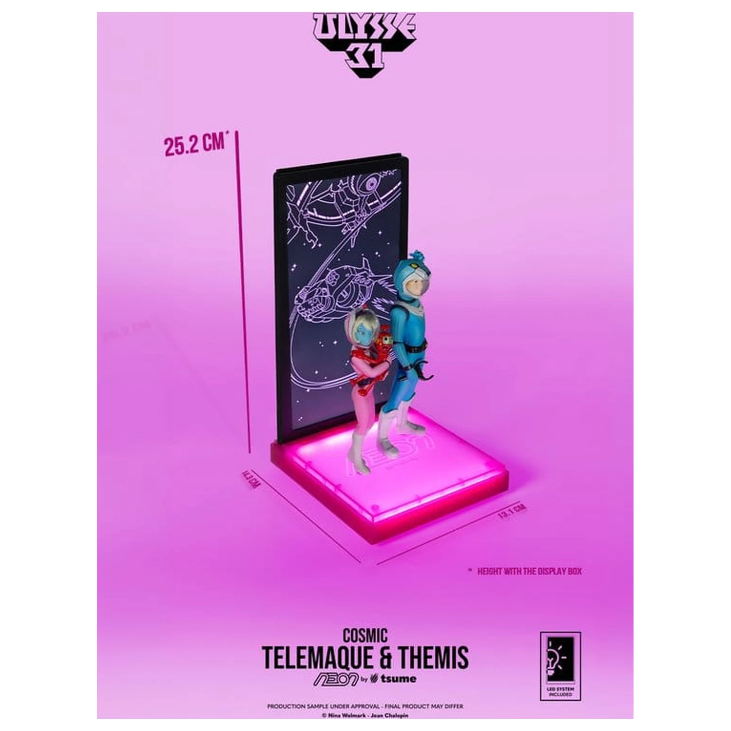 Ulysse 31 Neon Figure 1/9 Telemachus & Themis Cosmic Version 20 cm product photo