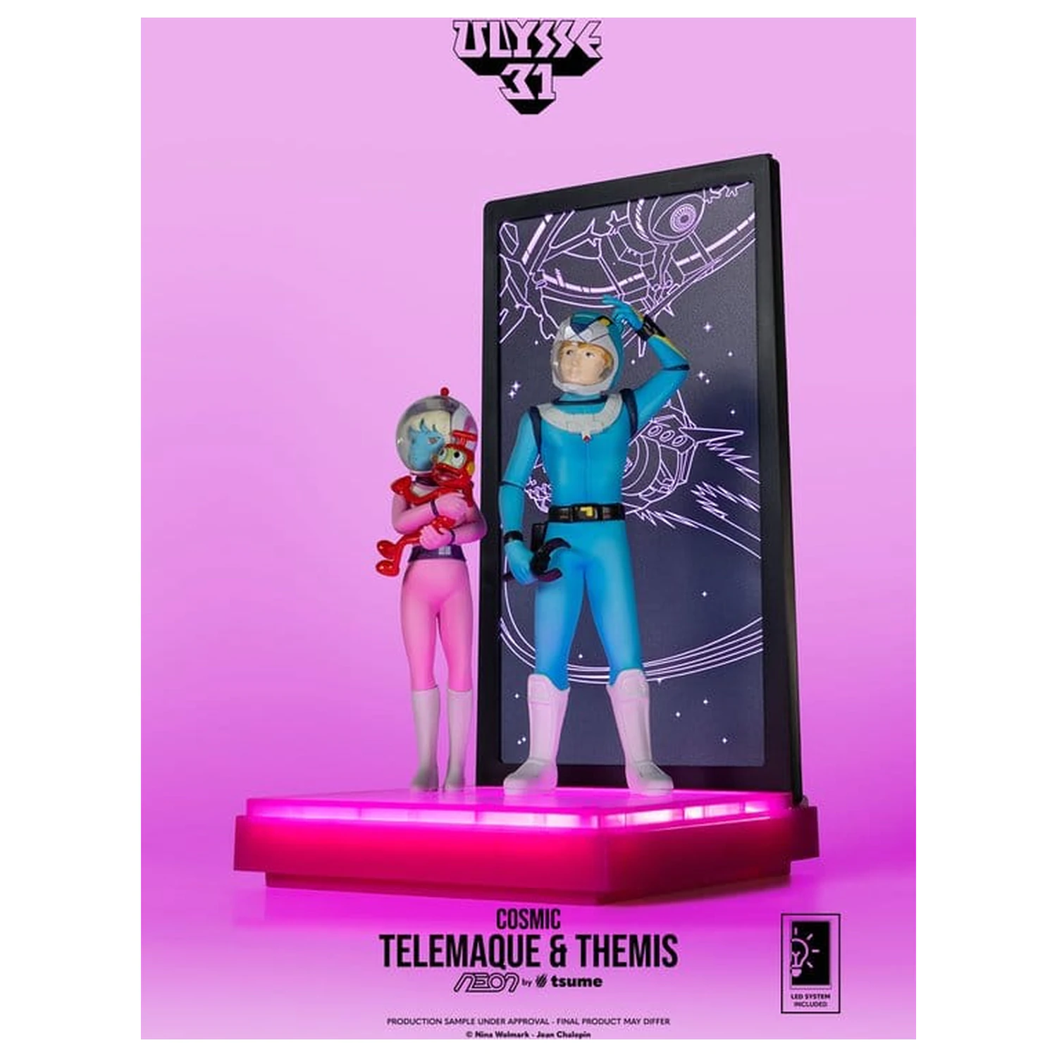 Ulysse 31 Neon Figure 1/9 Telemachus & Themis Cosmic Version 20 cm product photo
