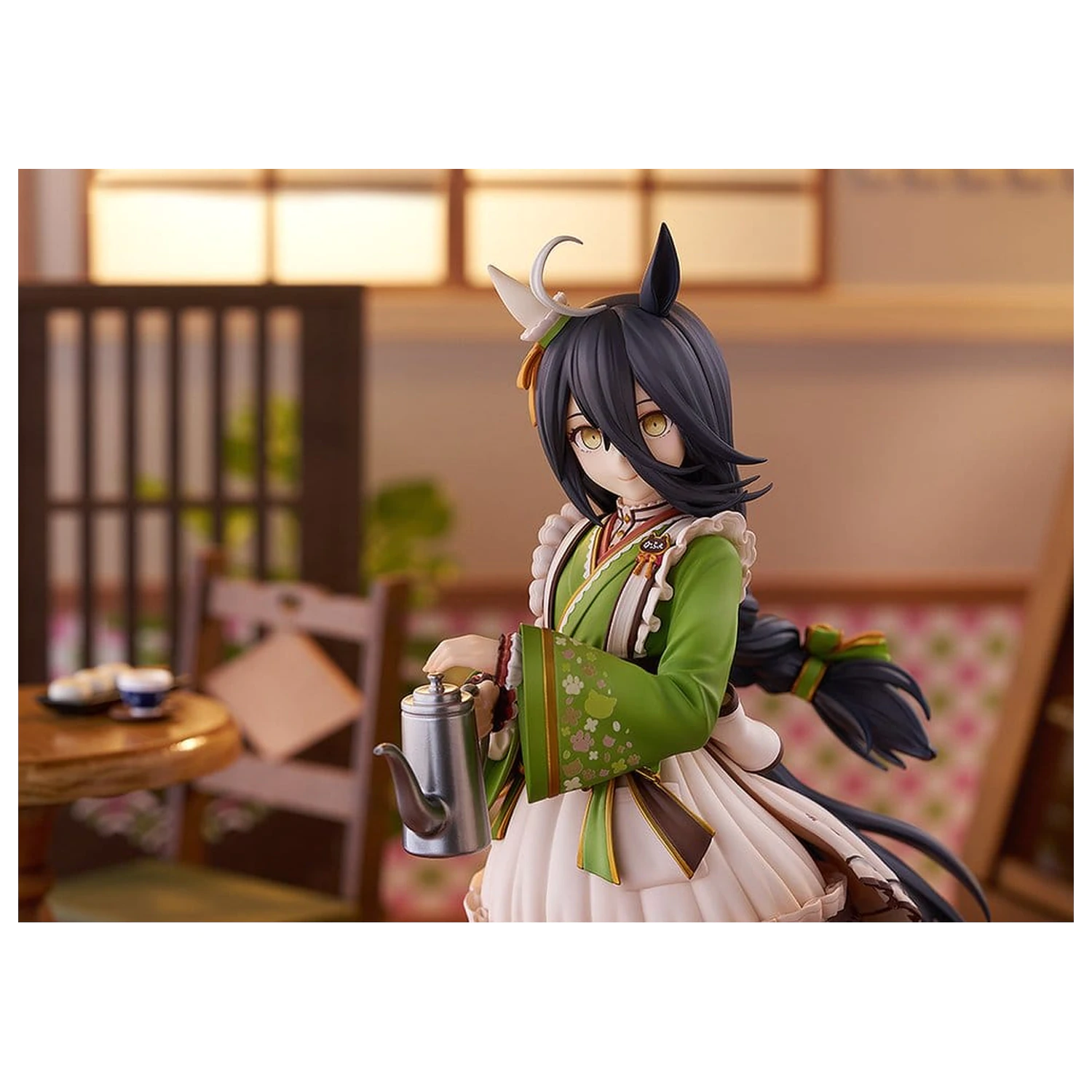 Uma Musume Pretty Derby PVC Statue 1/7 Manhattan Cafe Willow-Green Evening 24 cm     product photo