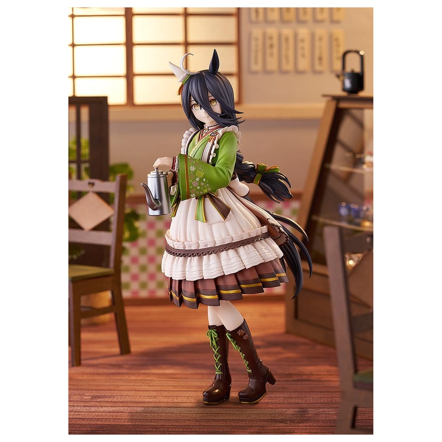 Uma Musume Pretty Derby PVC Statue 1/7 Manhattan Cafe Willow-Green Evening 24 cm     product photo