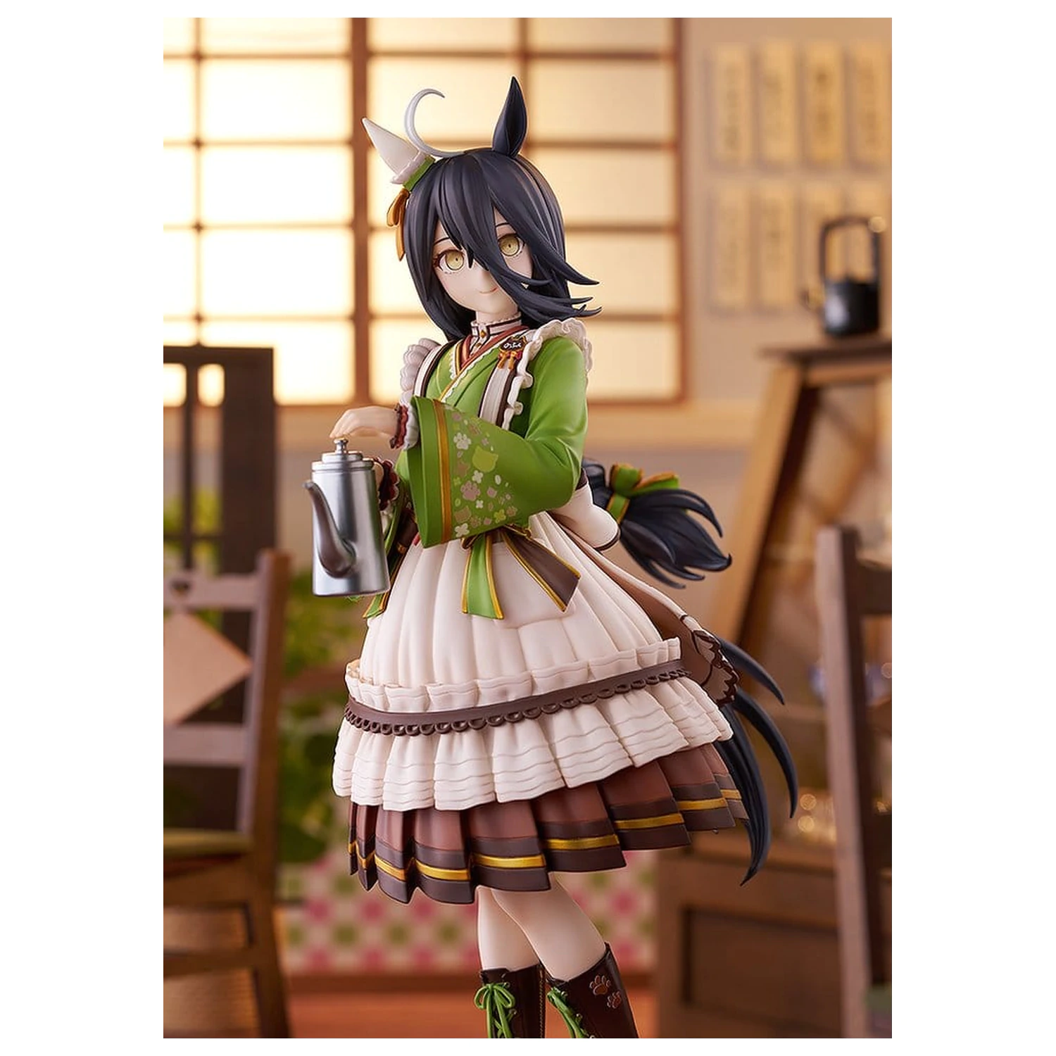 Uma Musume Pretty Derby PVC Statue 1/7 Manhattan Cafe Willow-Green Evening 24 cm     product photo