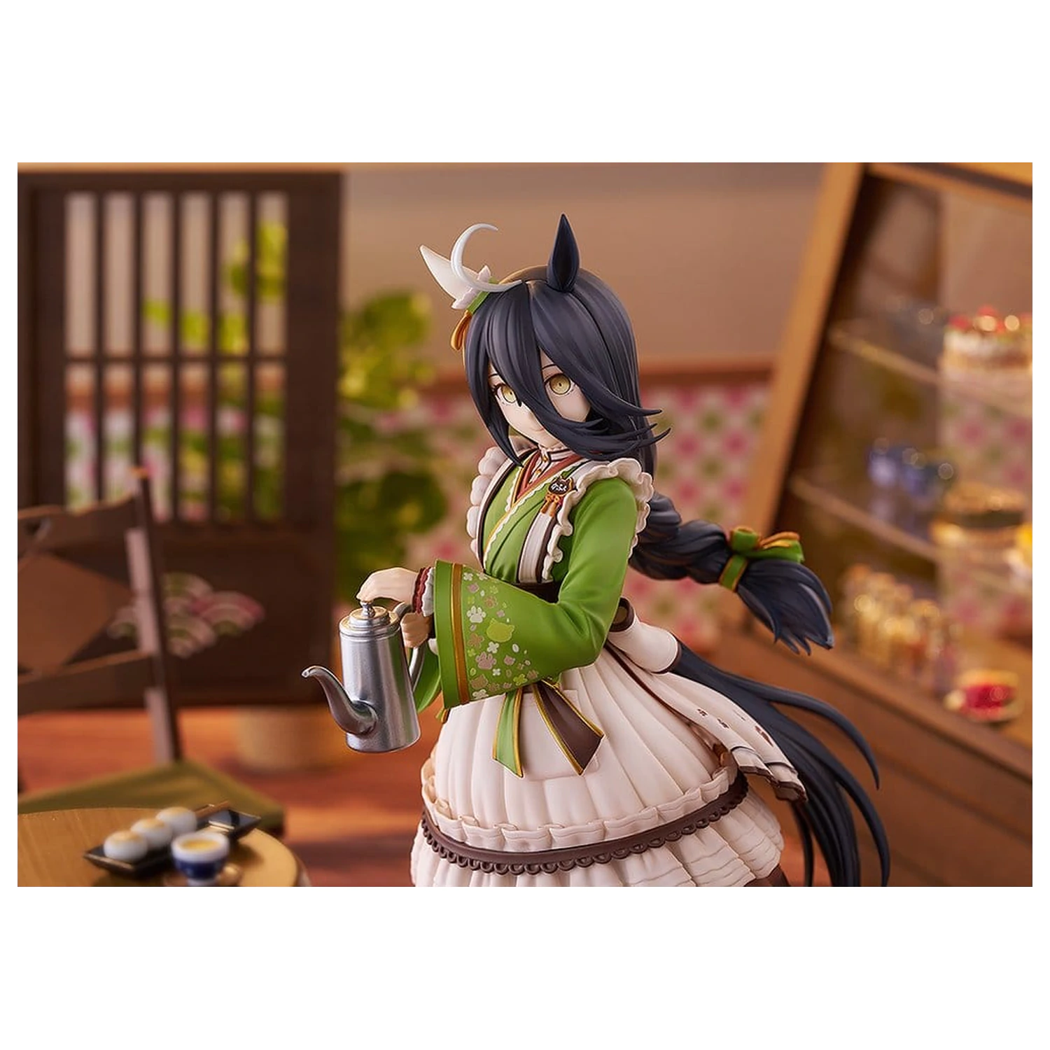 Uma Musume Pretty Derby PVC Statue 1/7 Manhattan Cafe Willow-Green Evening 24 cm     product photo