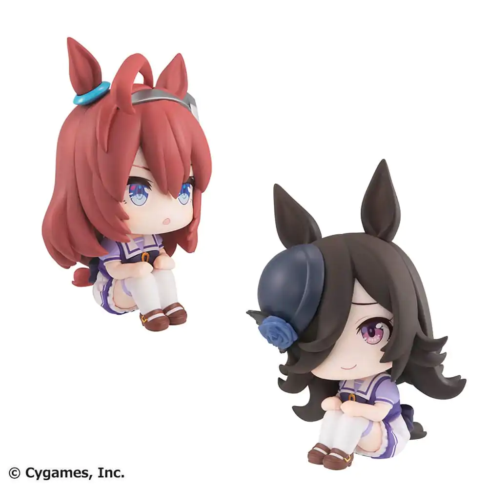 Uma Musume Pretty Derby Look Up PVC Statue Mihono Bourbon &amp; Rice Shower 11 cm (with gift) product photo