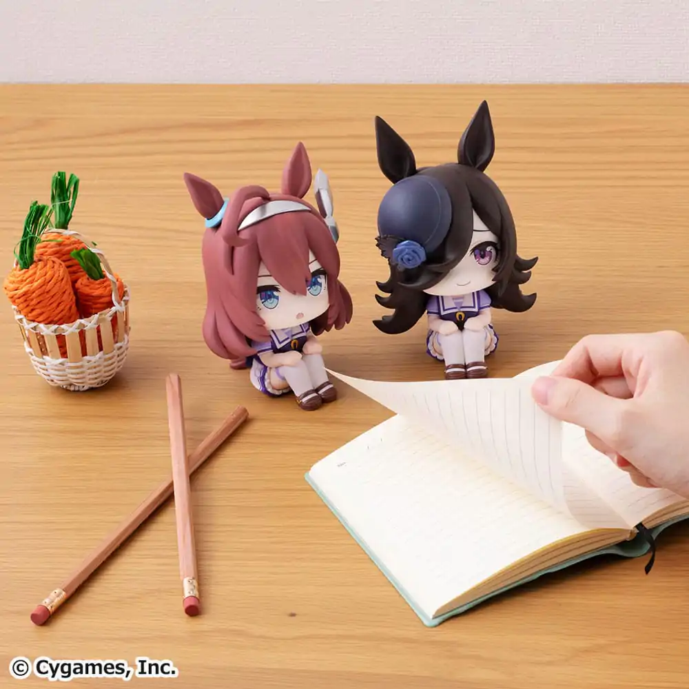 Uma Musume Pretty Derby Look Up PVC Statue Mihono Bourbon &amp; Rice Shower 11 cm (with gift) product photo