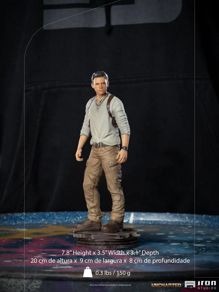 Uncharted Movie Art Scale Statue 1/10 Nathan Drake 20 cm termékfotó