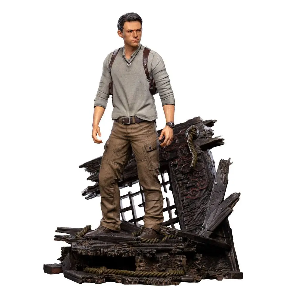 Uncharted Movie Deluxe Art Scale Statue 1/10 Nathan Drake 22 cm product photo