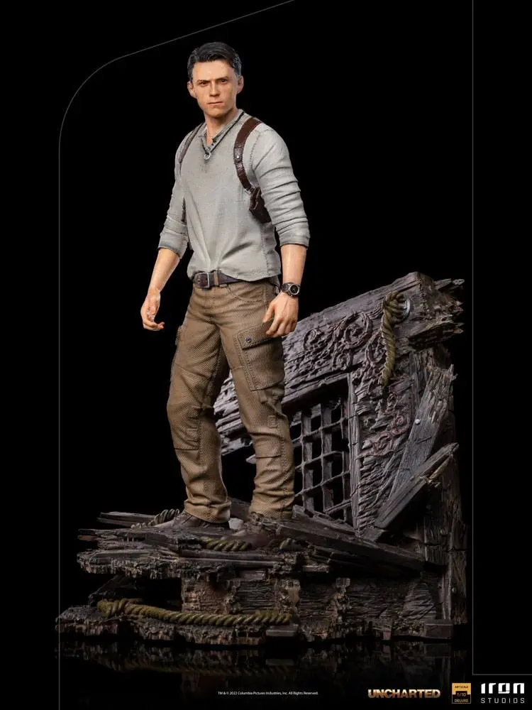 Uncharted Movie Deluxe Art Scale Statue 1/10 Nathan Drake 22 cm product photo