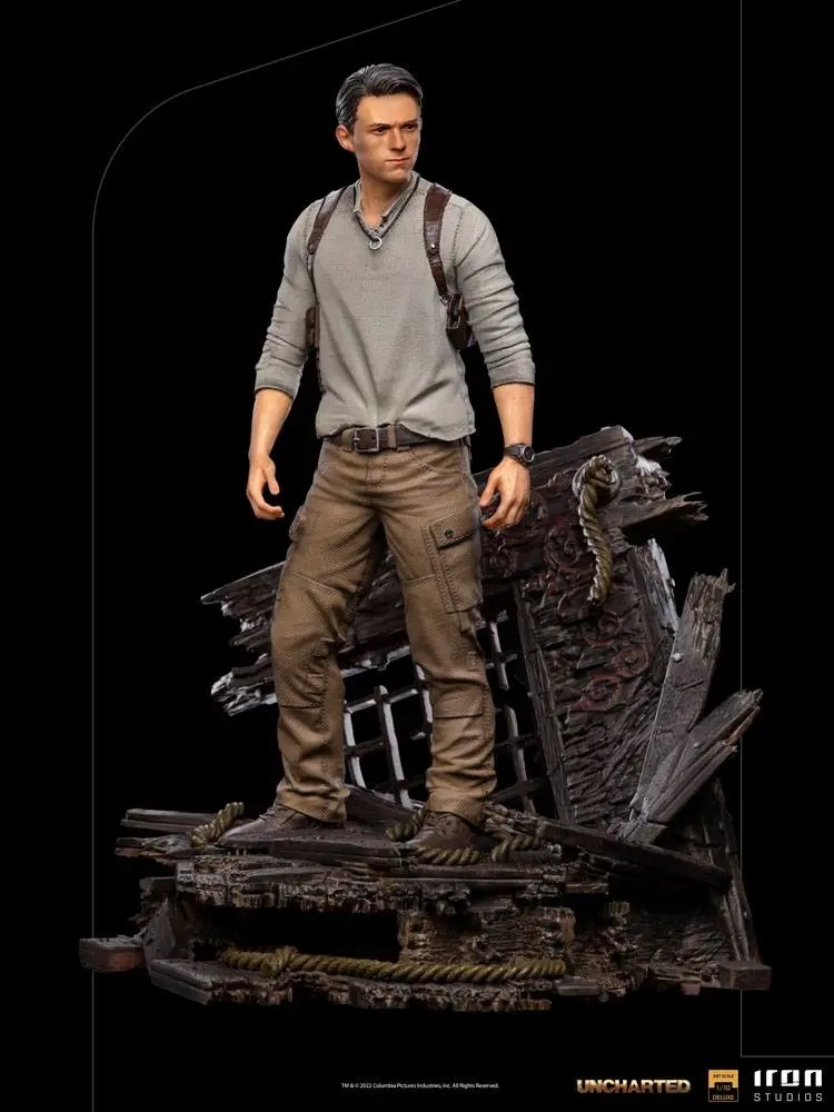 Uncharted Movie Deluxe Art Scale Statue 1/10 Nathan Drake 22 cm product photo