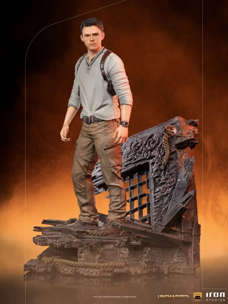 Uncharted Movie Deluxe Art Scale Statue 1/10 Nathan Drake 22 cm product photo
