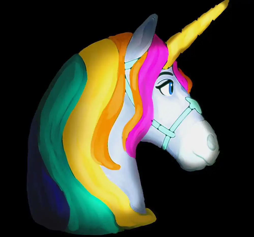 Unicorn Academy 3D LED Lamp Wildstar 18 cm   product photo