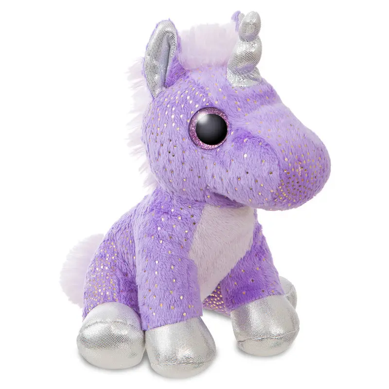 Unicorn mauve solft plush toy 18cm product photo