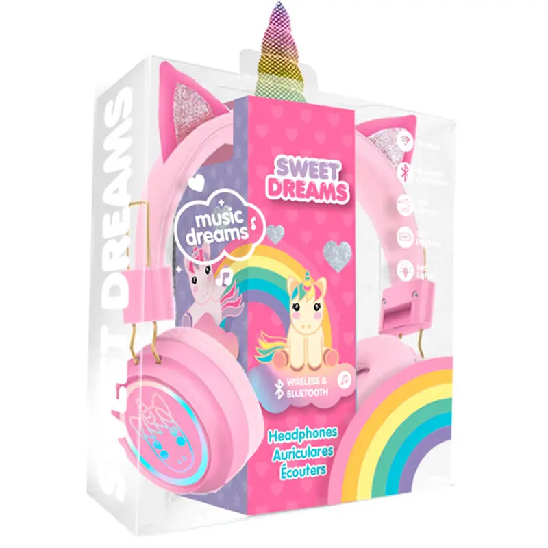 Unicorn Sweet Dreams wireless headphones product photo