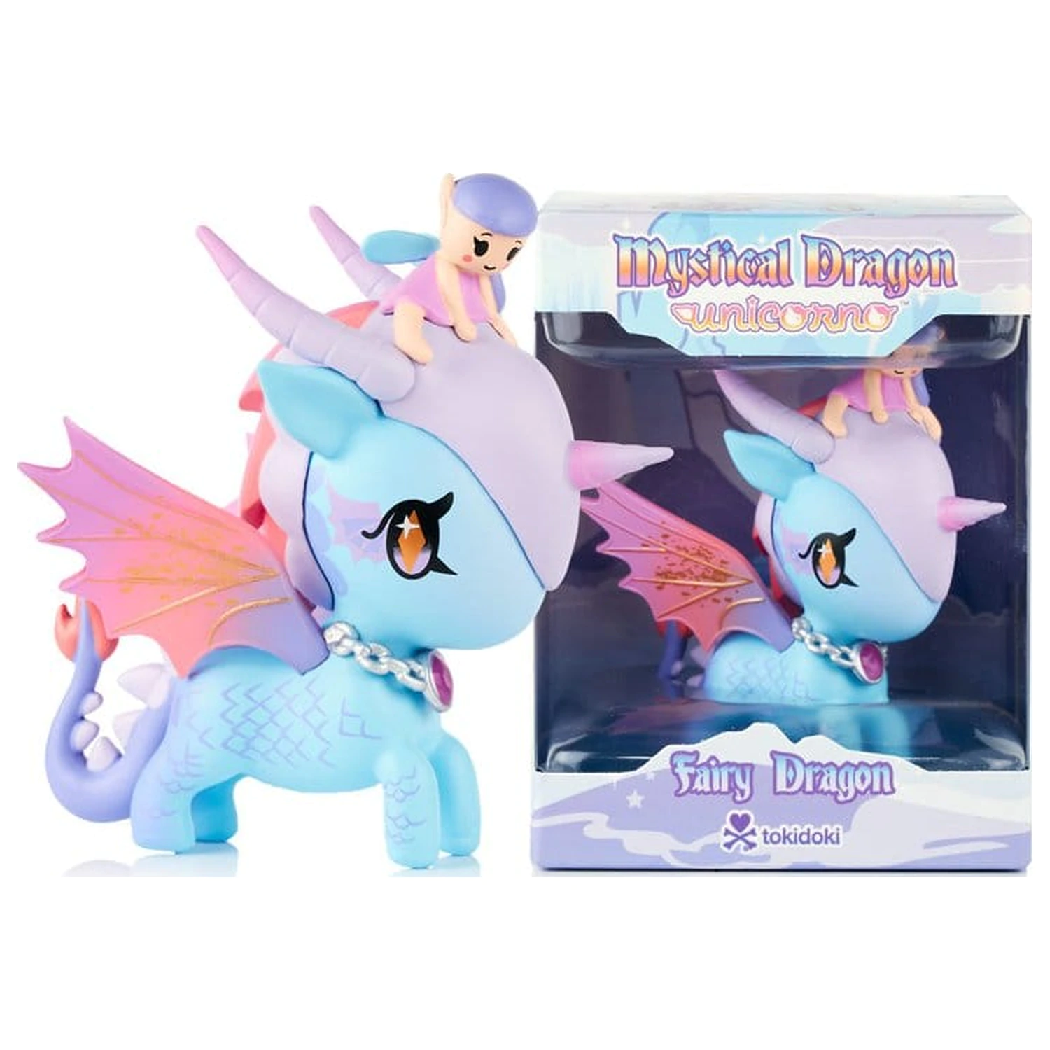 Unicorno Window Box Figure Mystical Dragon Line Fairy Dragon 8 cm product photo