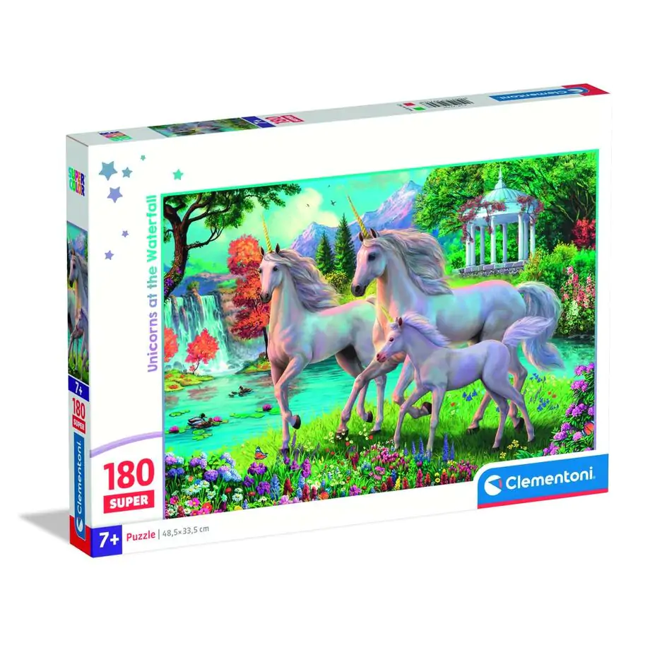 Unicorns at the Waterfall super puzzle 180pcs product photo