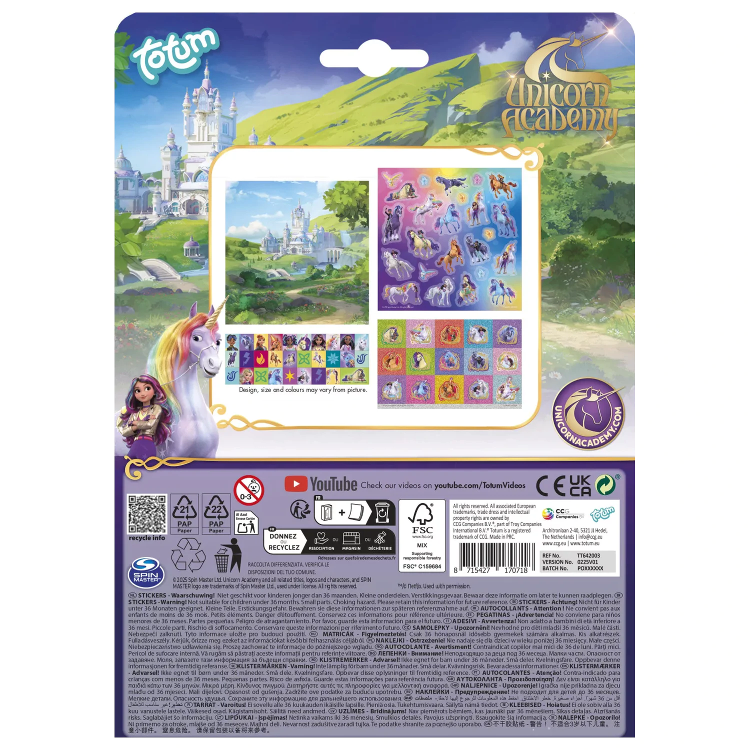 Unicorn Academy Friends Sticker Set product photo