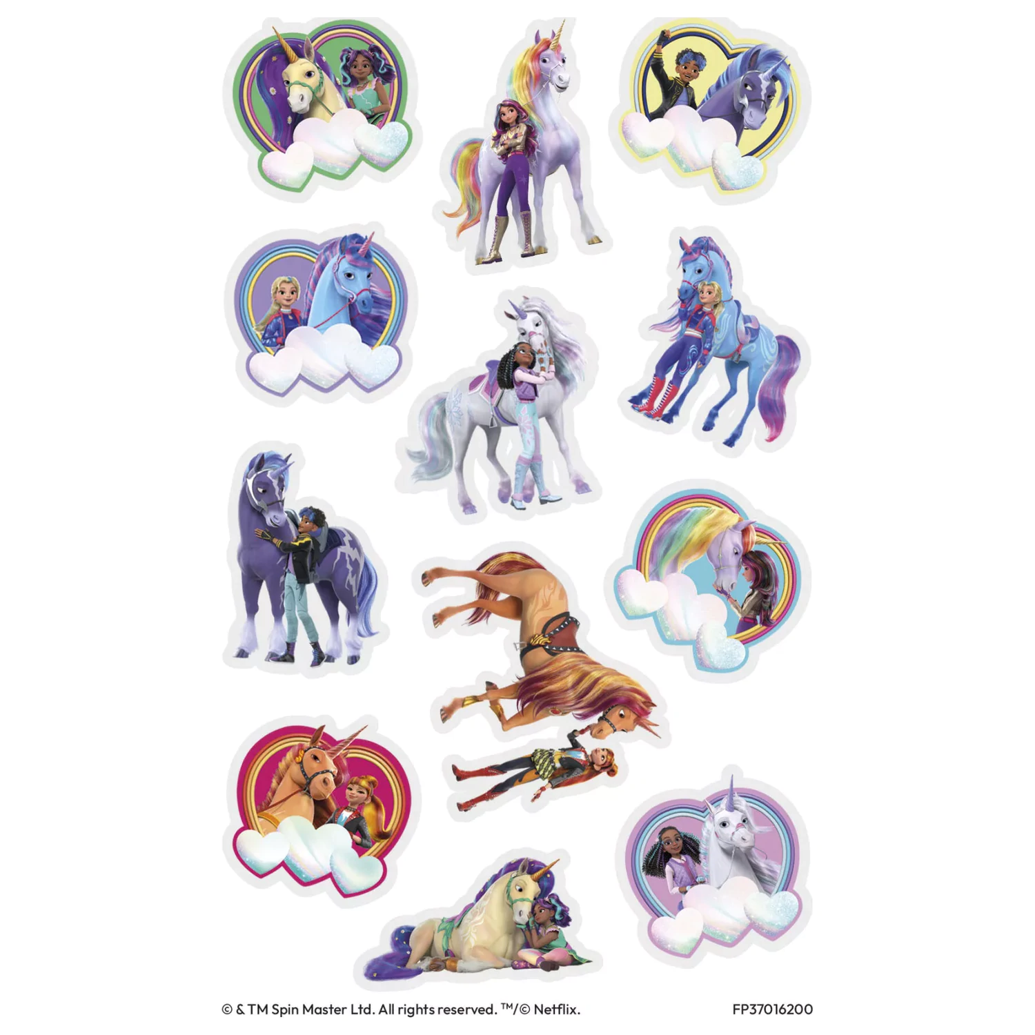 Unicorn Academy Heart Tattoos 12-Pack product photo