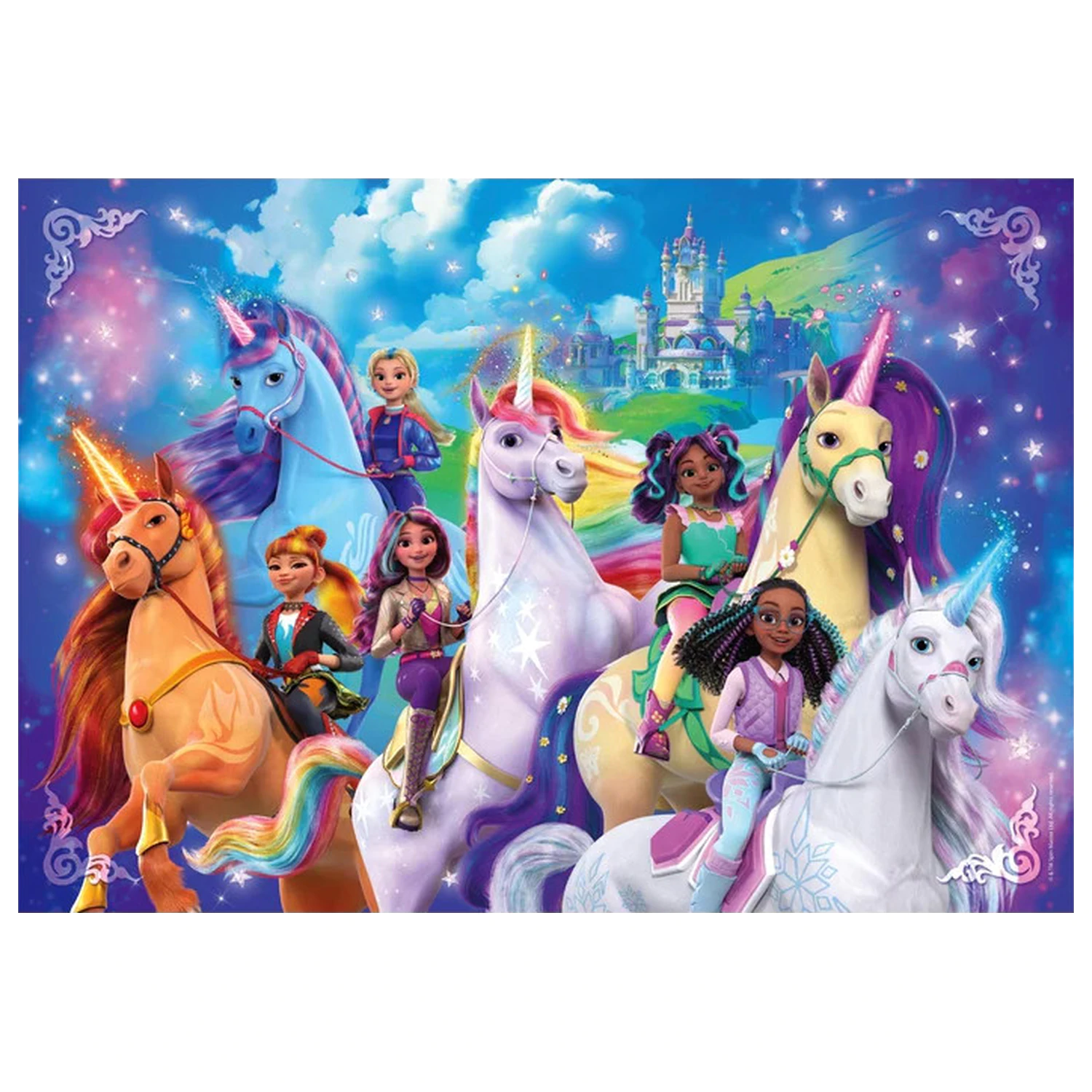 Unicorn Academy Rainbow Valley 180-piece puzzle product photo