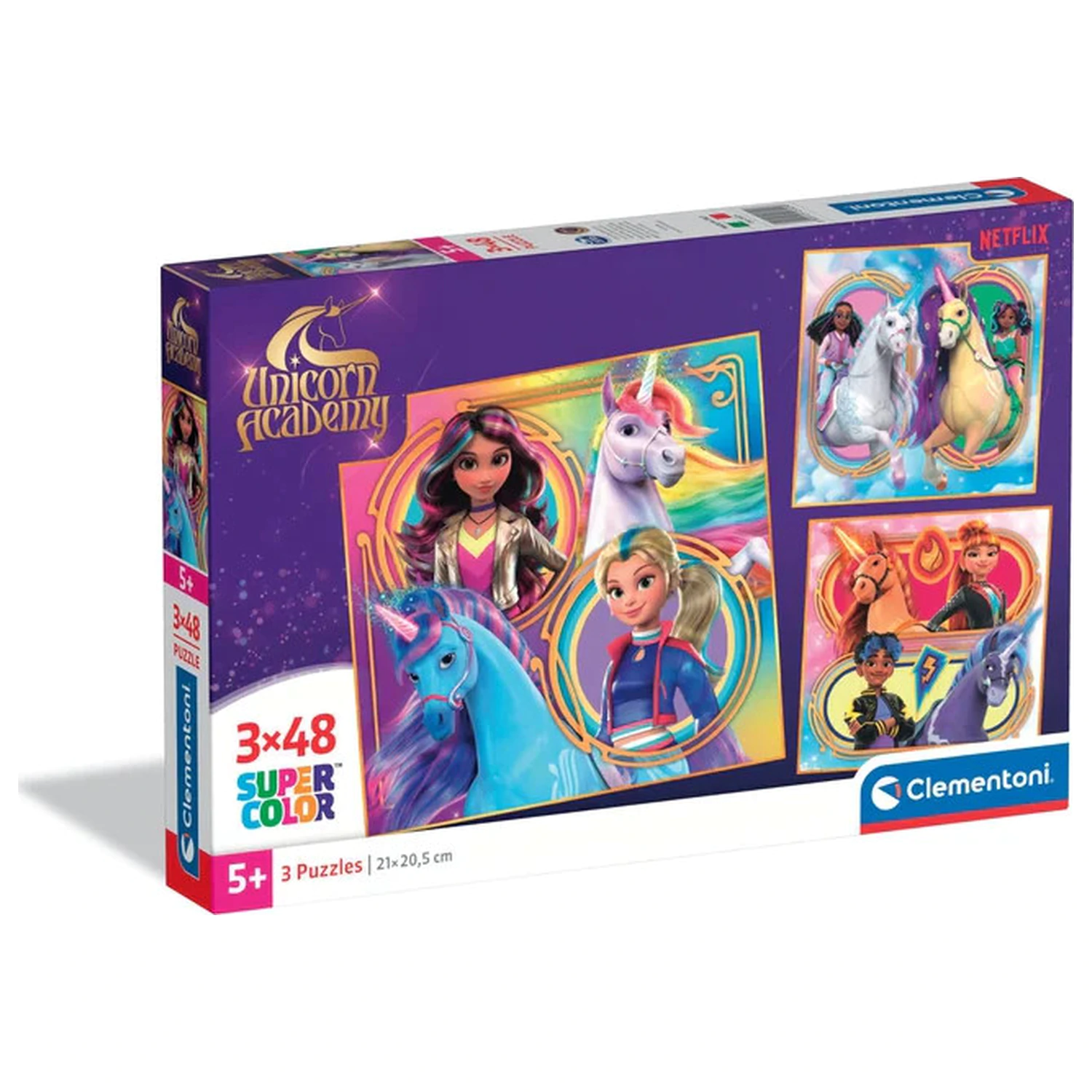 Unicorn Academy Riders 3x48-piece puzzle product photo