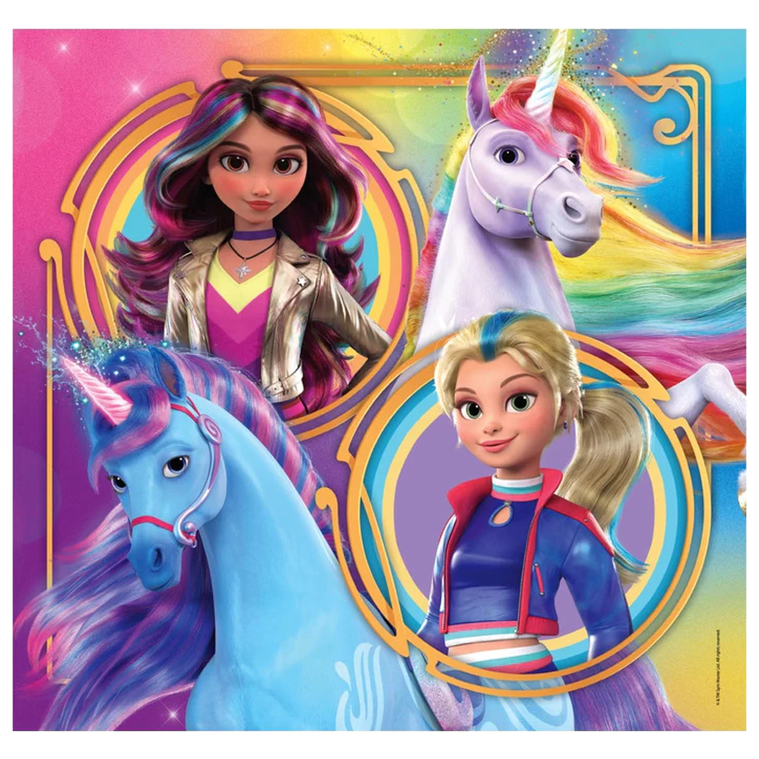 Unicorn Academy Riders 3x48-piece puzzle product photo