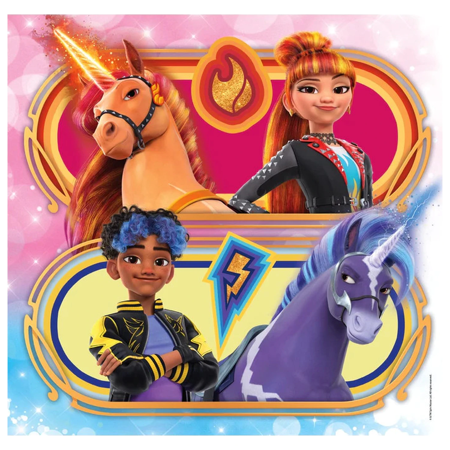 Unicorn Academy Riders 3x48-piece puzzle product photo