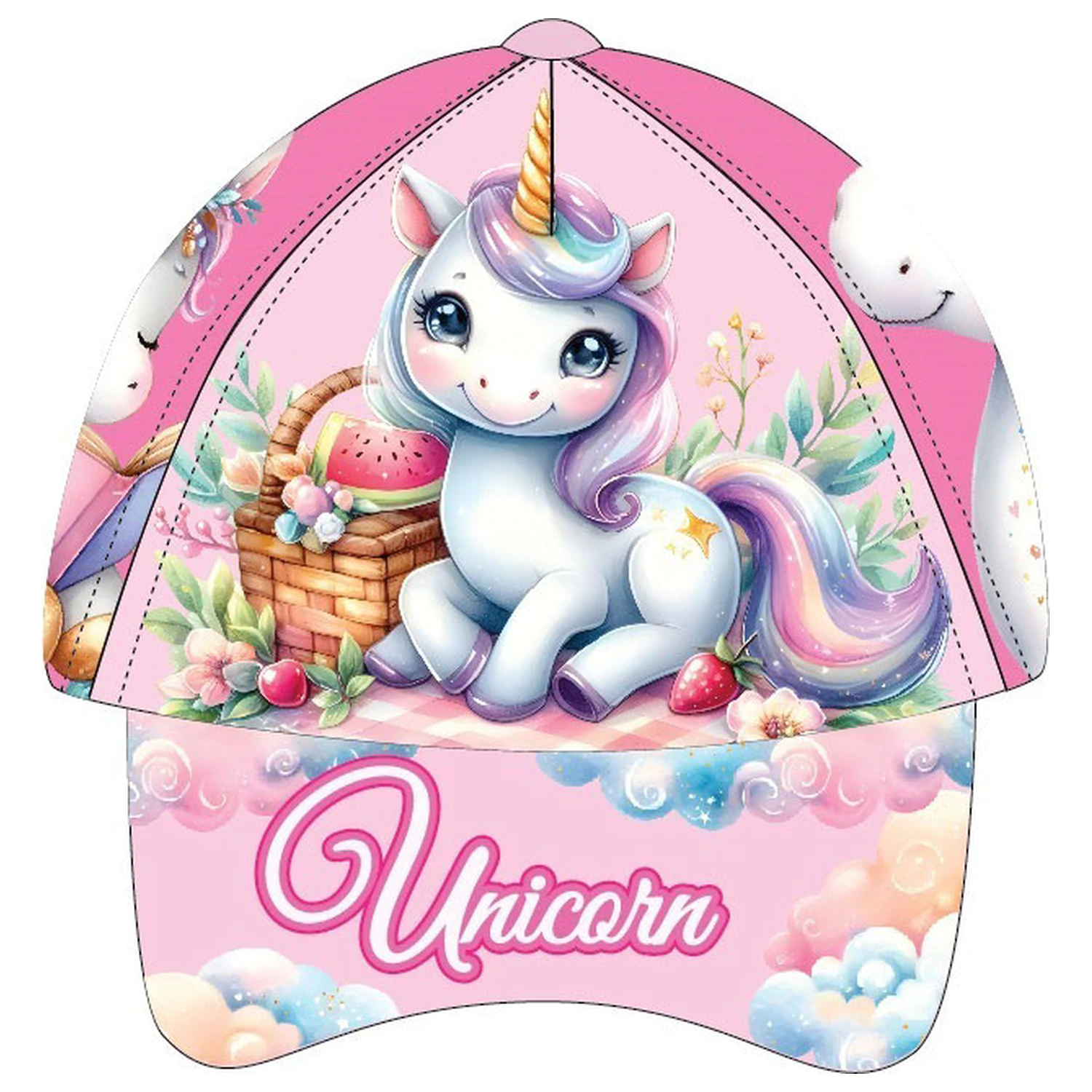 Unicorn Clouds kids baseball cap 53 cm product photo