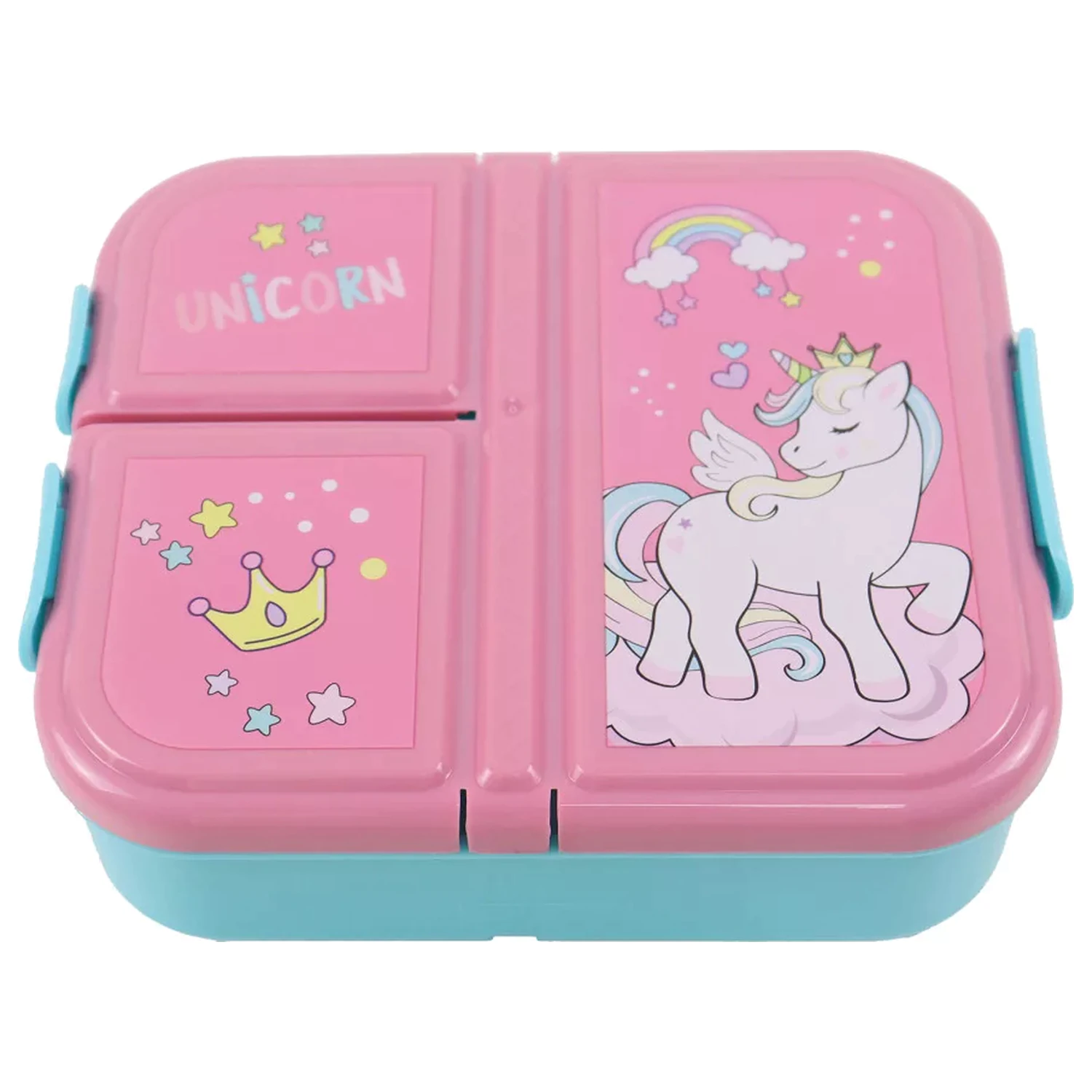 Unicorn Crown multi-compartment lunch box, sandwich box product photo