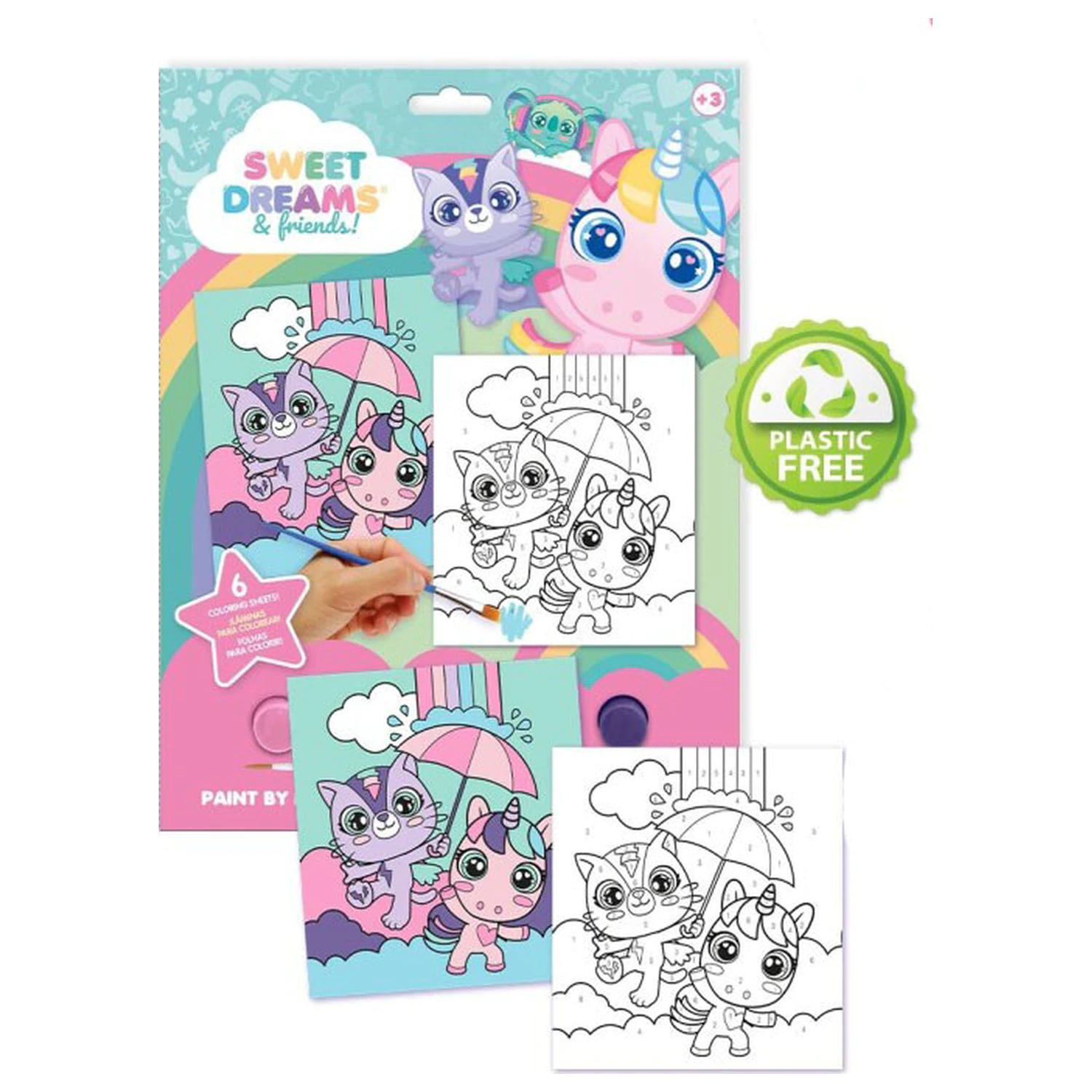 Unicorn Dreams with Numerous Coloring Paint Sets product photo