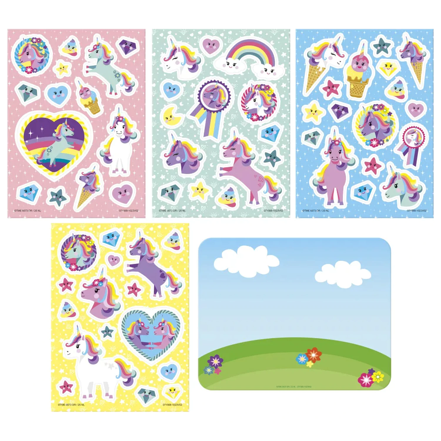 Unicorn Happy Window Cling Set product photo