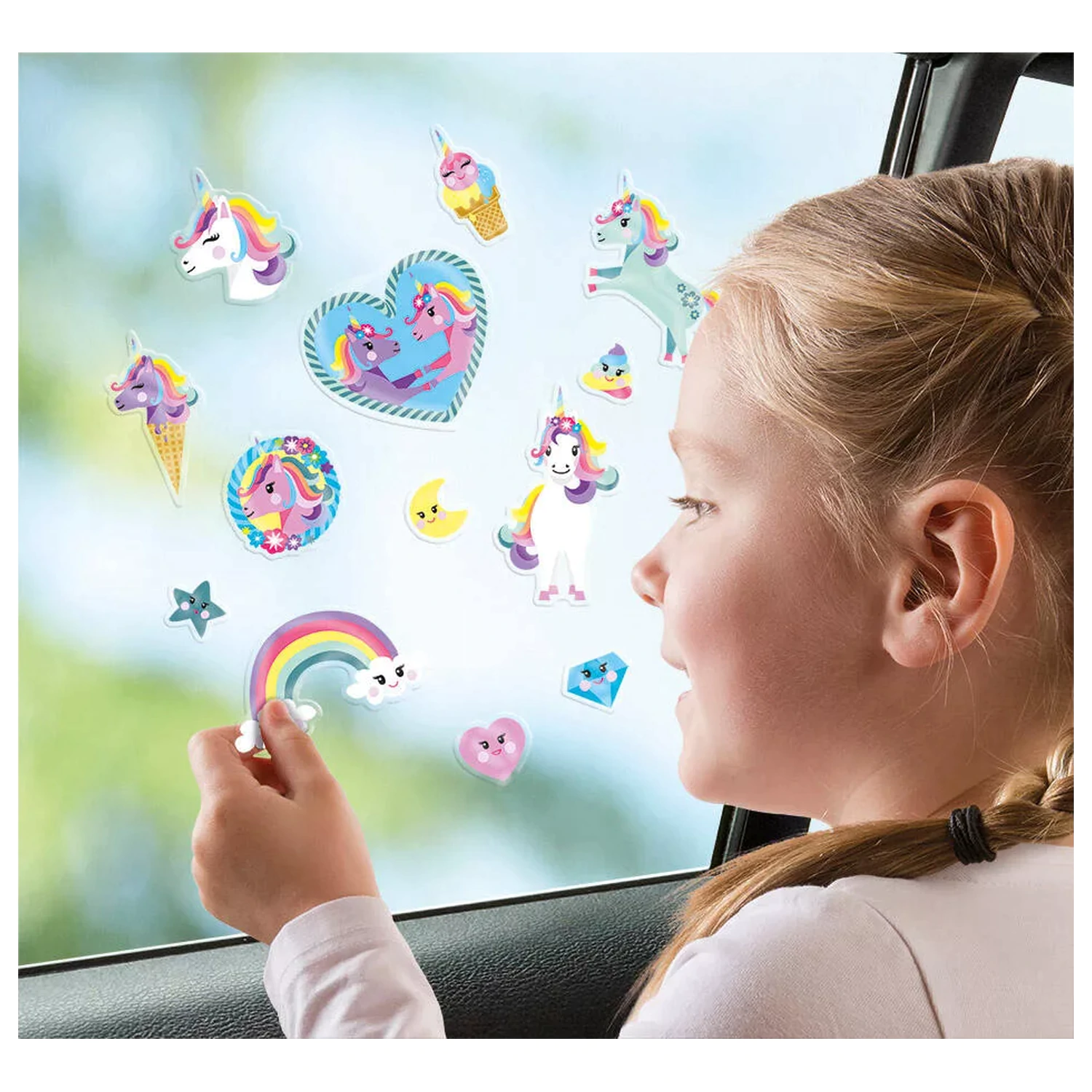 Unicorn Happy Window Cling Set product photo