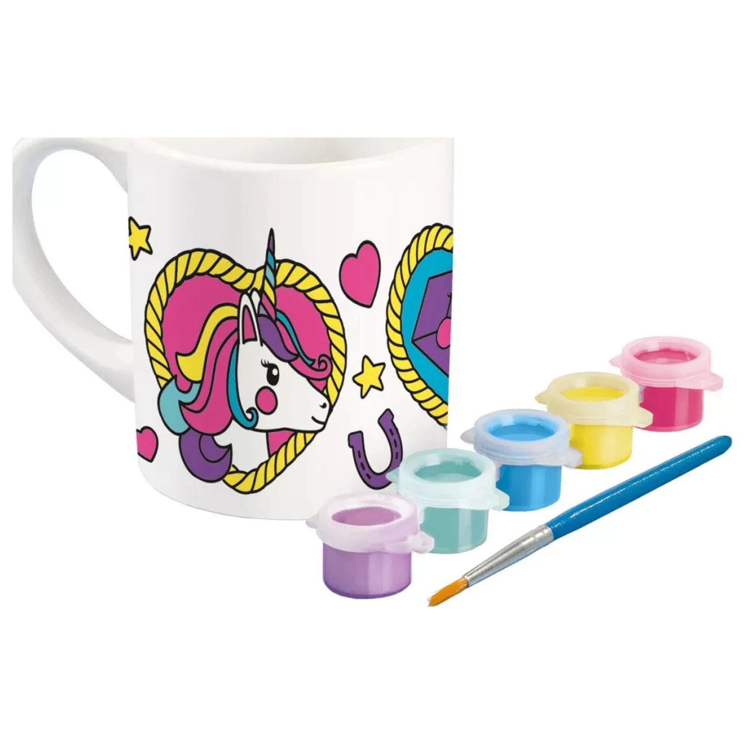 Unicorn Heart Paintable Porcelain Mug 235 ml product photo