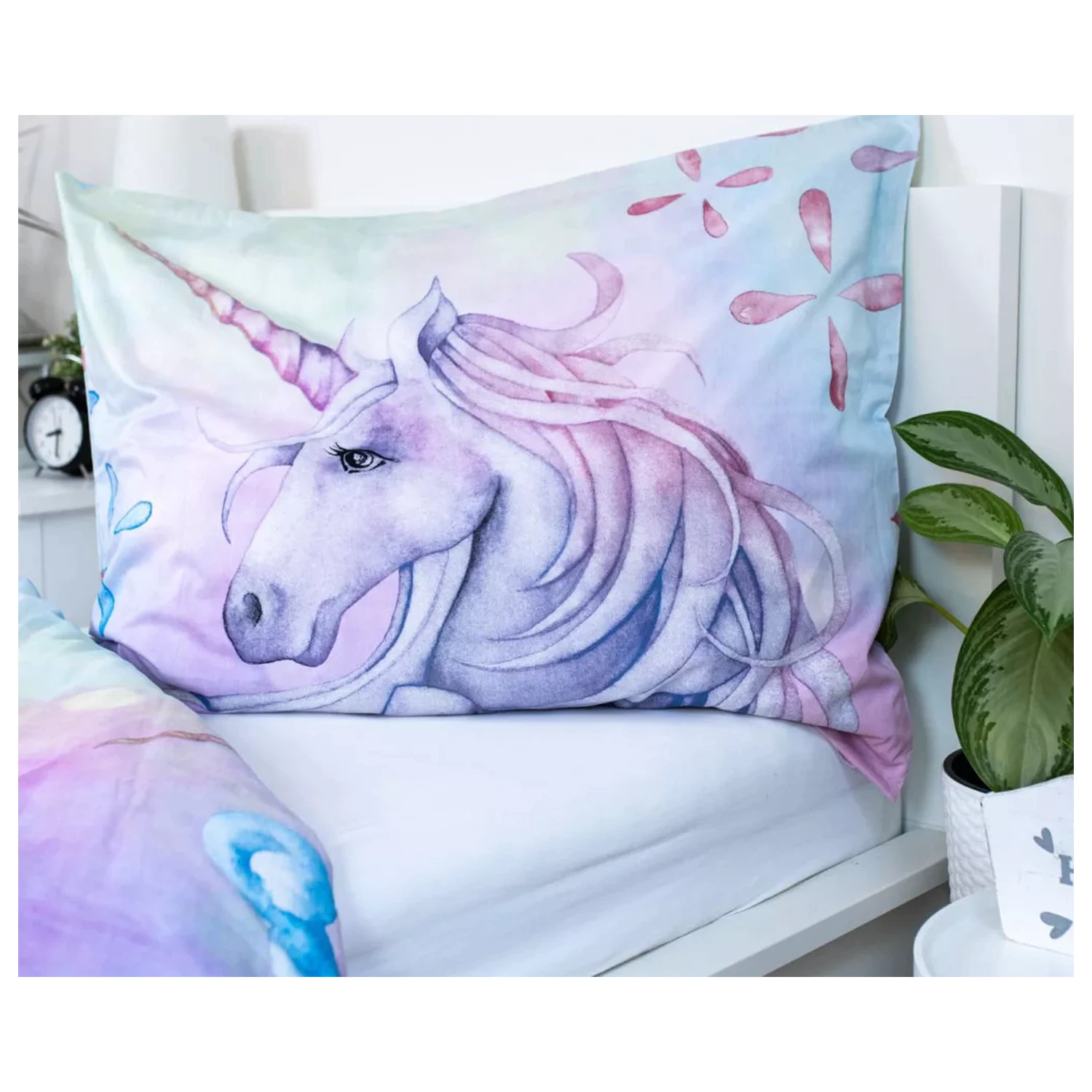 Unicorn Pastel Rainbow Duvet Cover product photo