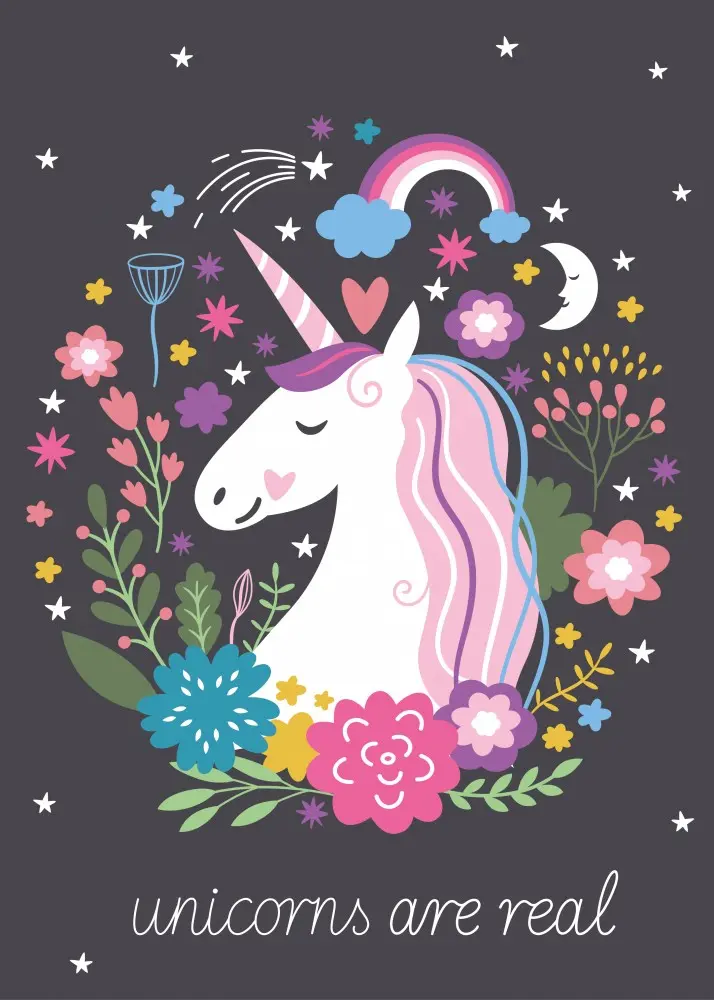 Unicorn Fleece Blanket 100*140cm product photo