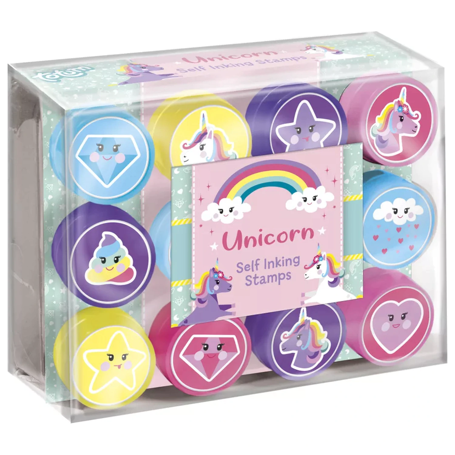 Unicorn Smile Stamp Set 12 pcs product photo