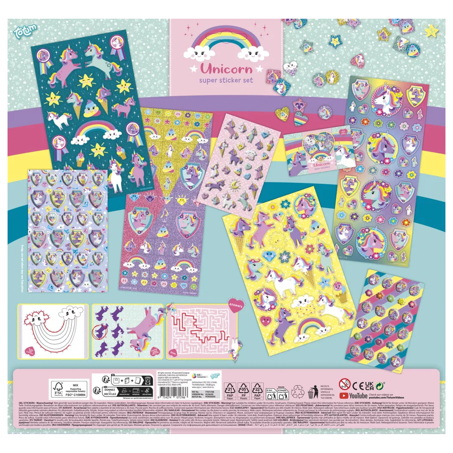 Unicorn Super Sticker Set product photo