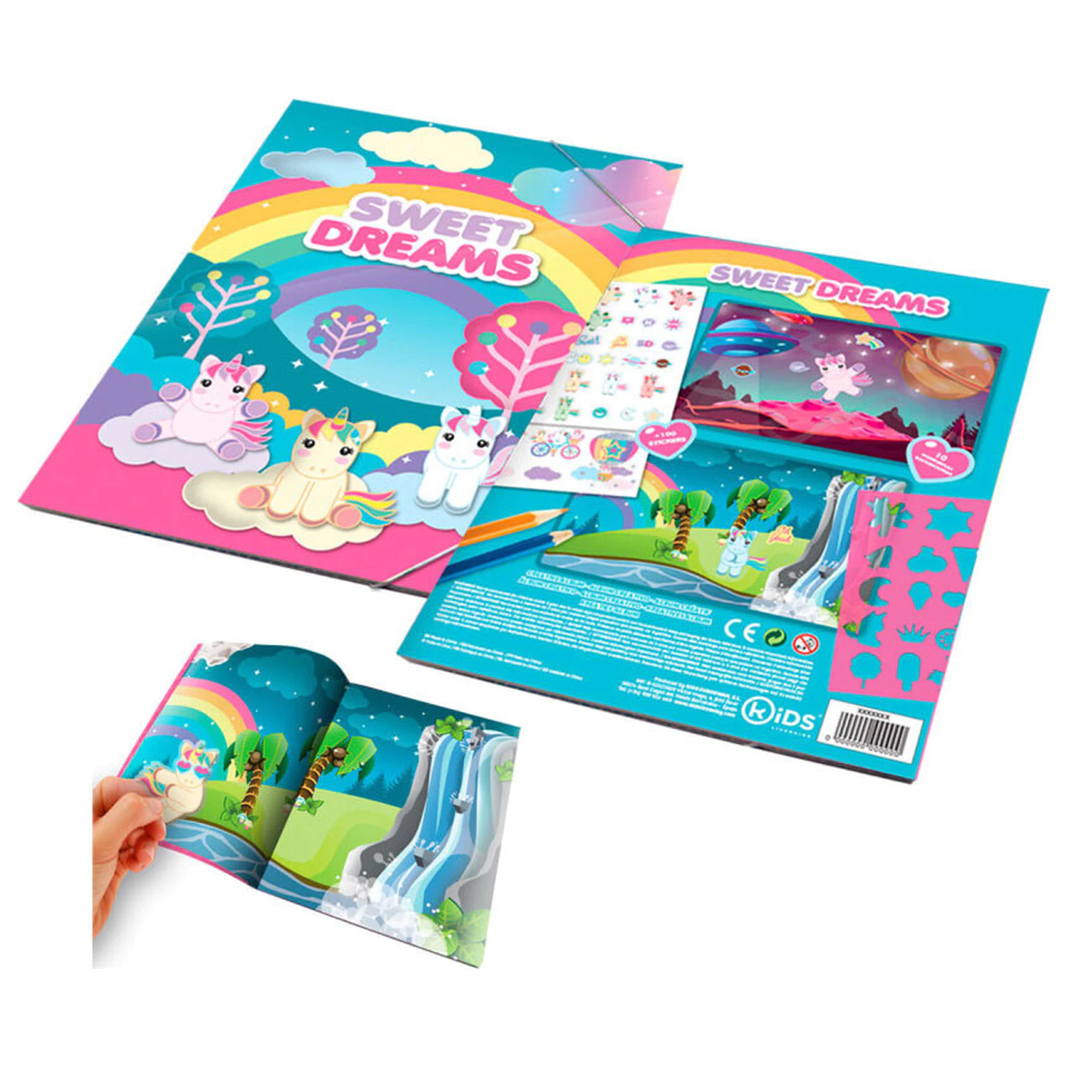 Unicorn Sweet Dreams Sticker Album with 1000 Stickers product photo
