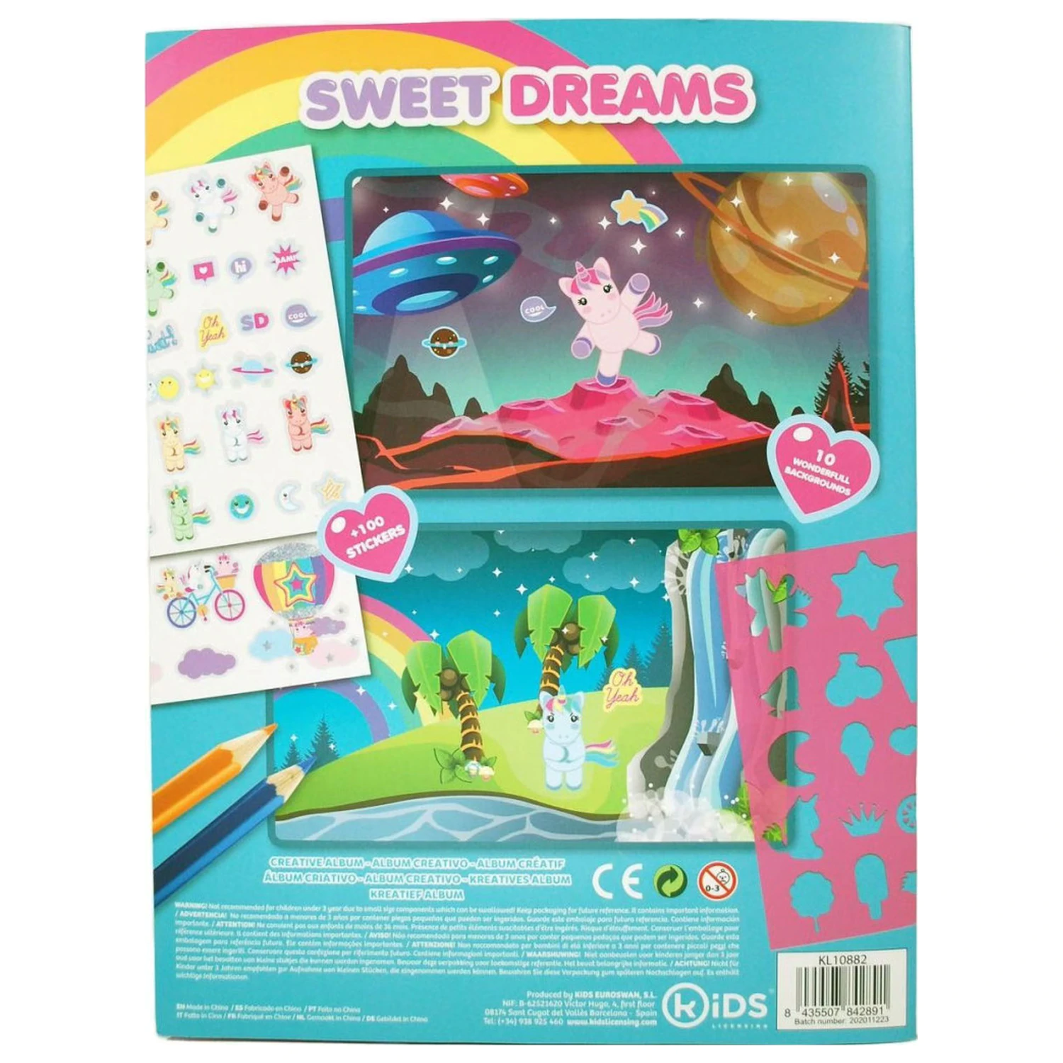 Unicorn Sweet Dreams Sticker Album with 1000 Stickers product photo