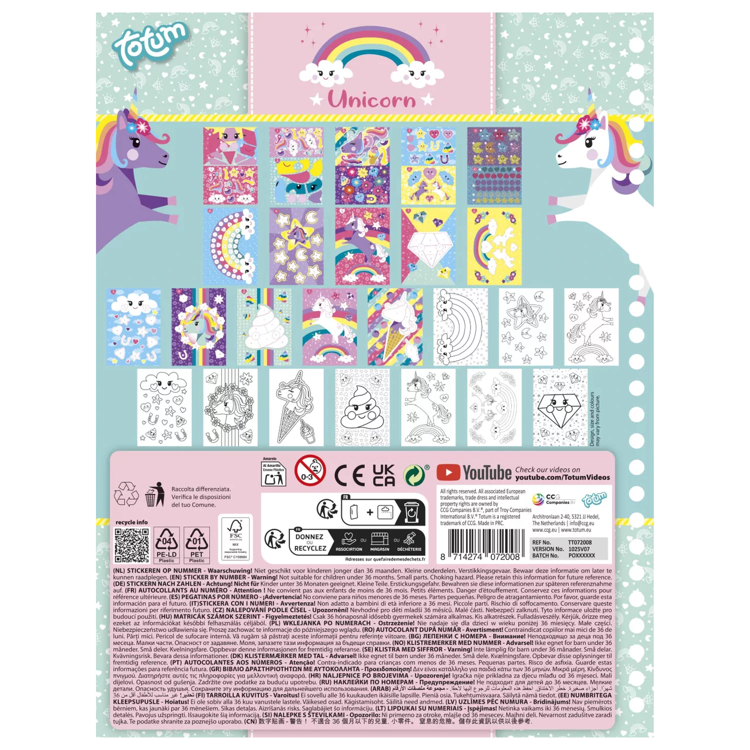 Unicorn Totem Sticker Creative Set product photo