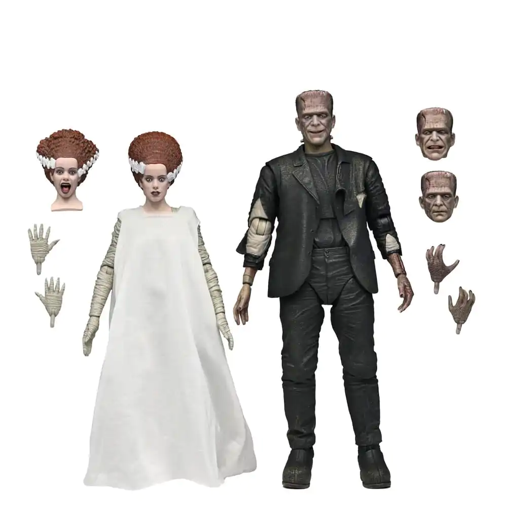 Universal Monsters Action Figures 2-Pack Bride of Frankenstein 90th Anniversary The Monster & His Mate 18 cm product photo