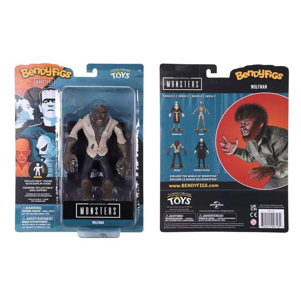 Universal Monsters Bendyfigs Bendable Figure Wolfman 19 cm product photo