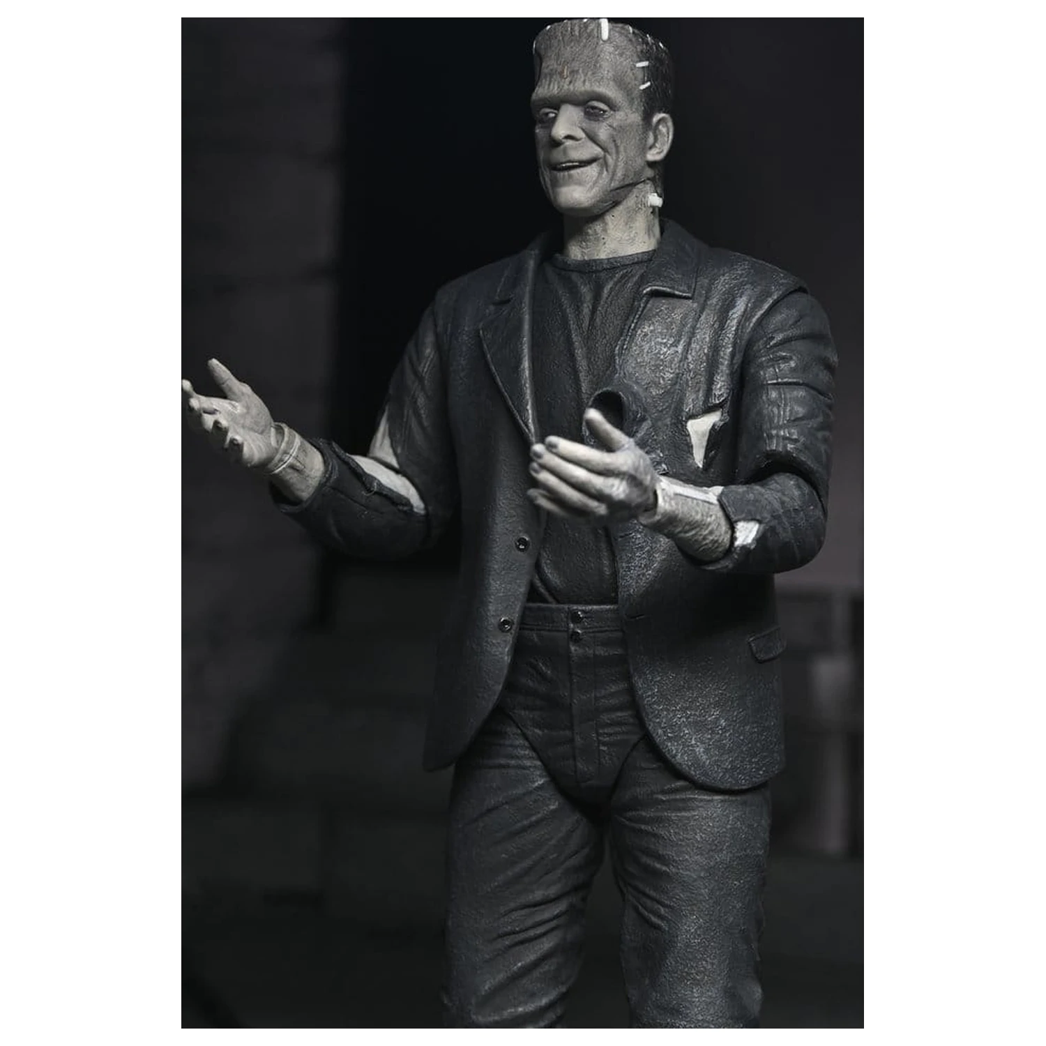 Universal Monsters 2-Pack Action Figure Bride of Frankenstein 90th Anniversary The Monster & His Mate (B&W) 18 cm product photo
