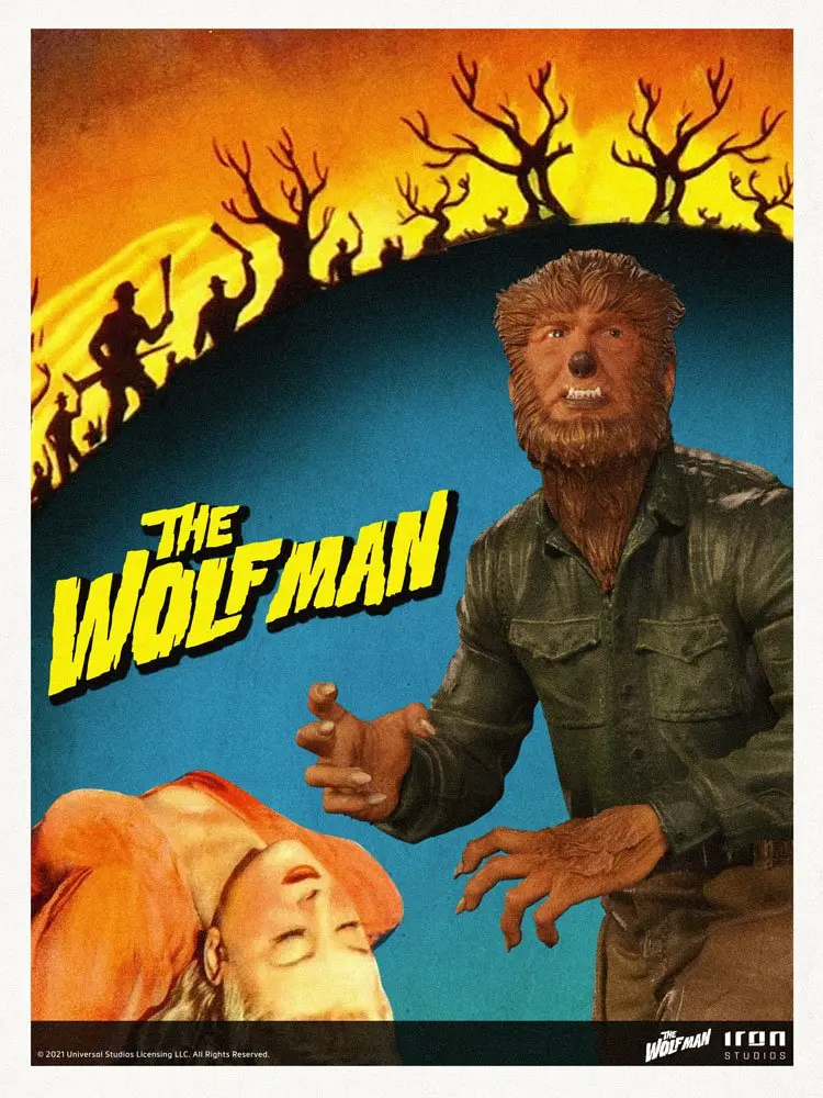 Universal Monsters Deluxe Art Scale Statue 1/10 The Wolf Man 21 cm product photo